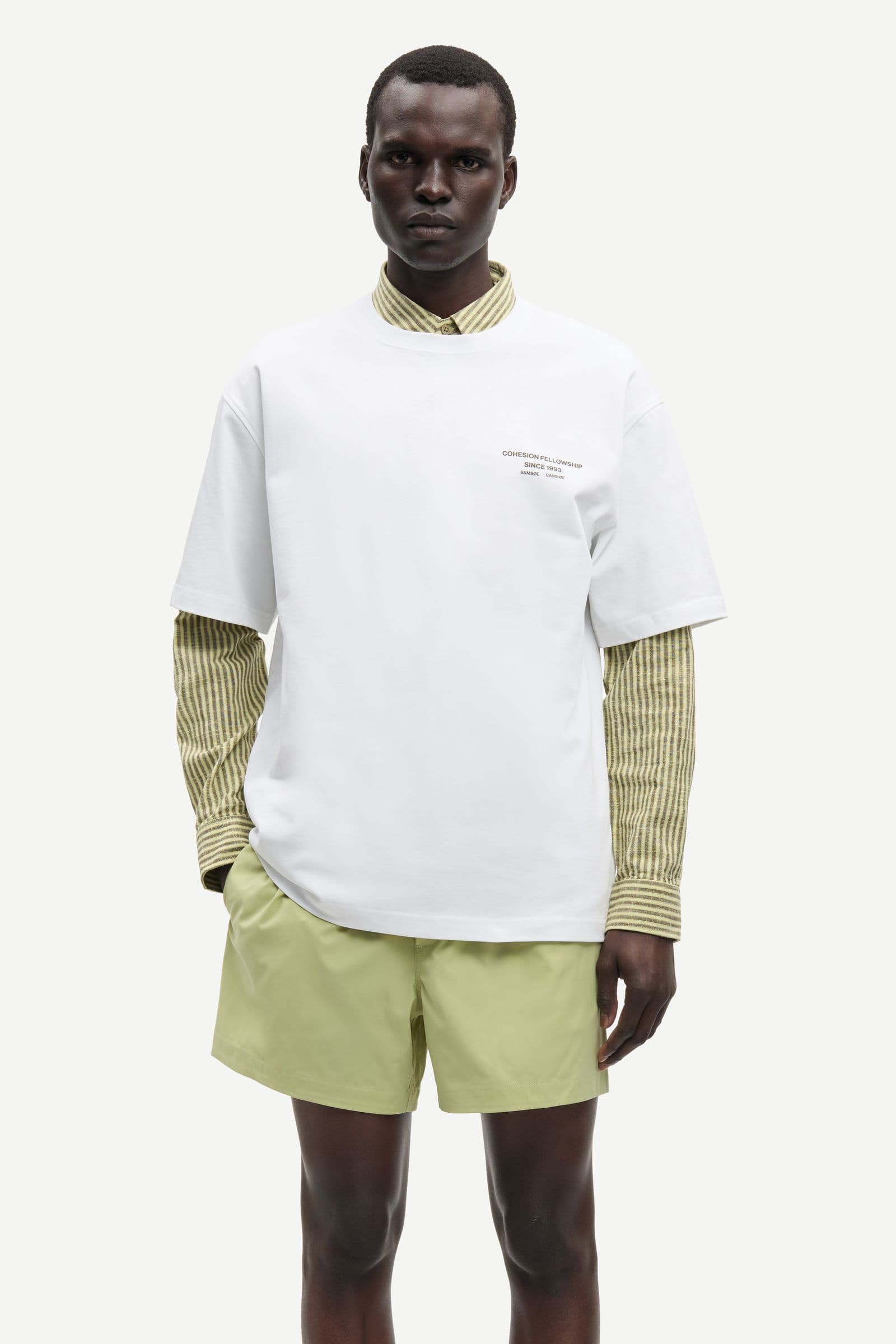 Sacohen t-shirt 11725 Green Stamp