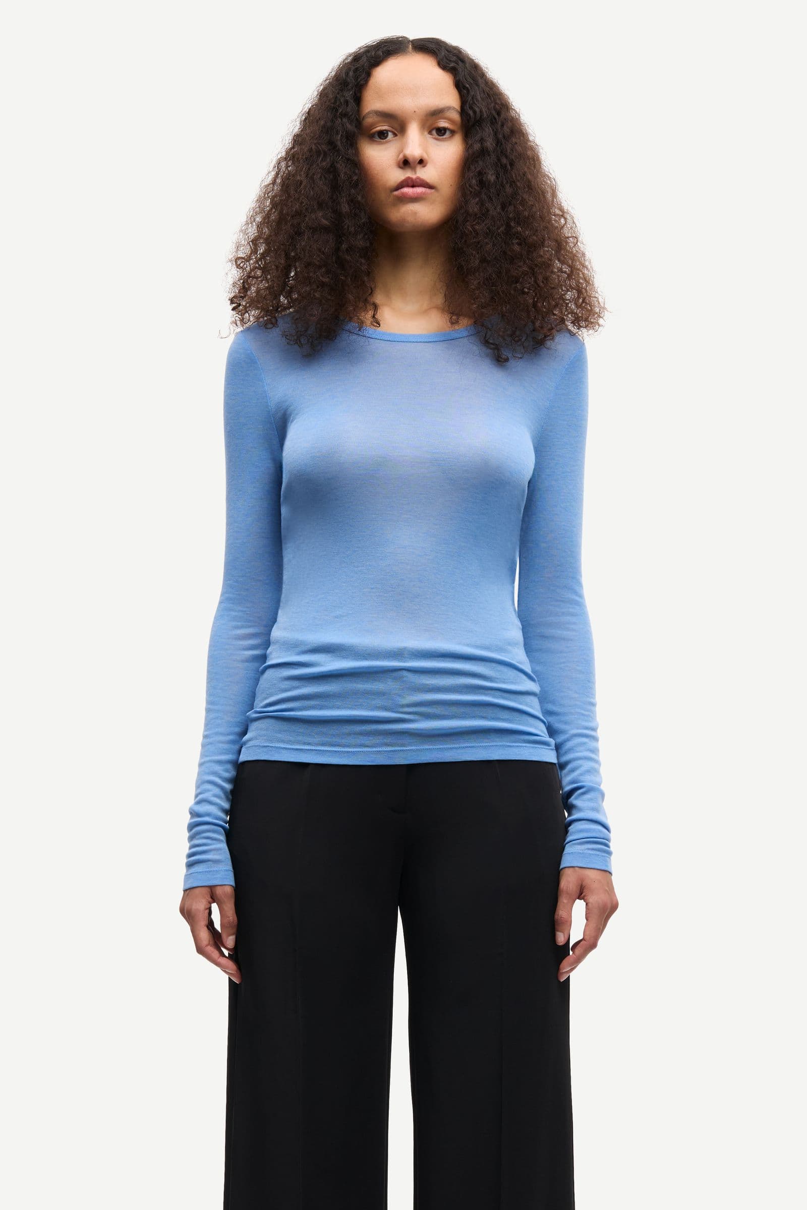 Sadou t-shirt ls 15499 Della Robbia Blue