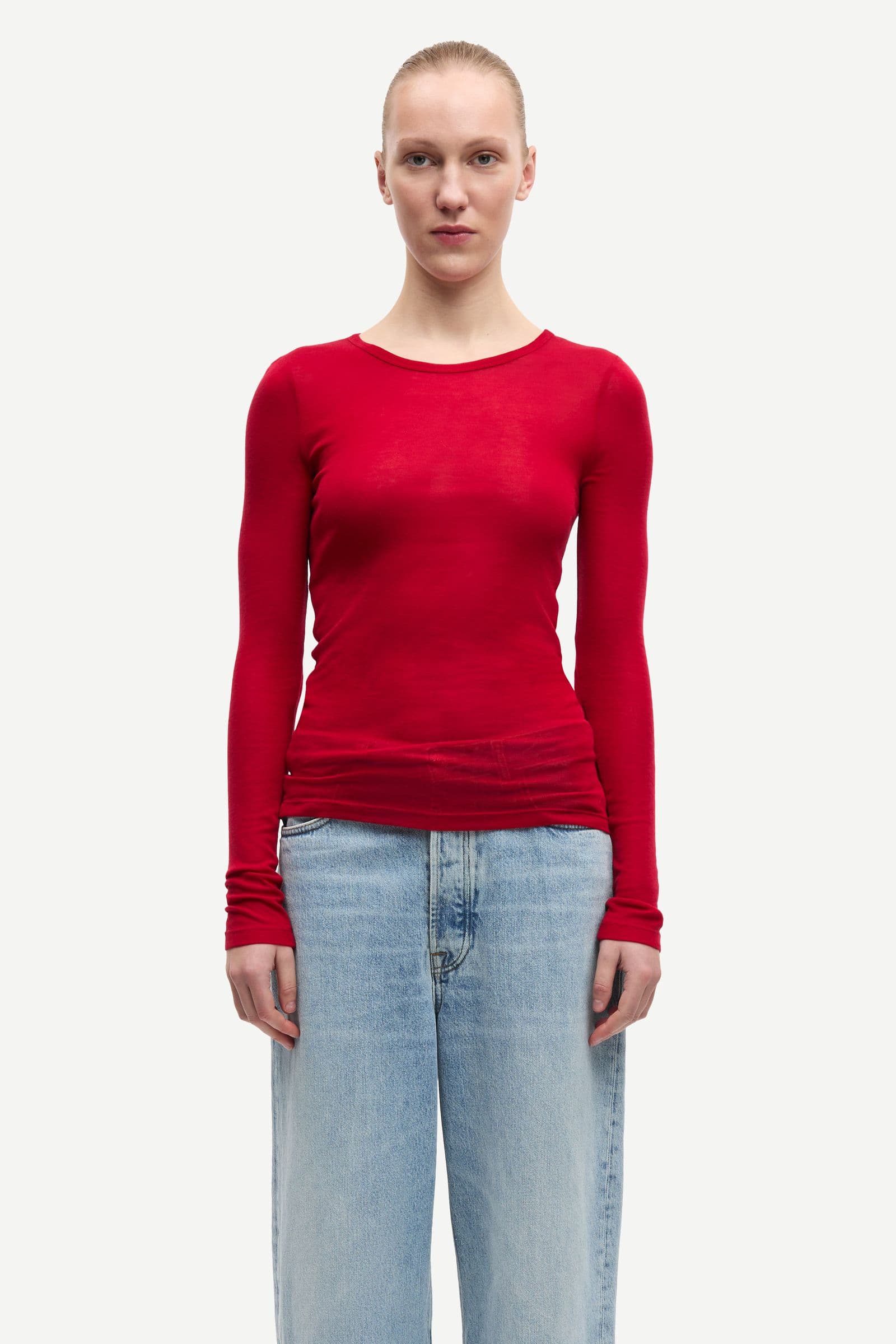 Sadou t-shirt ls 15499 Haute Red