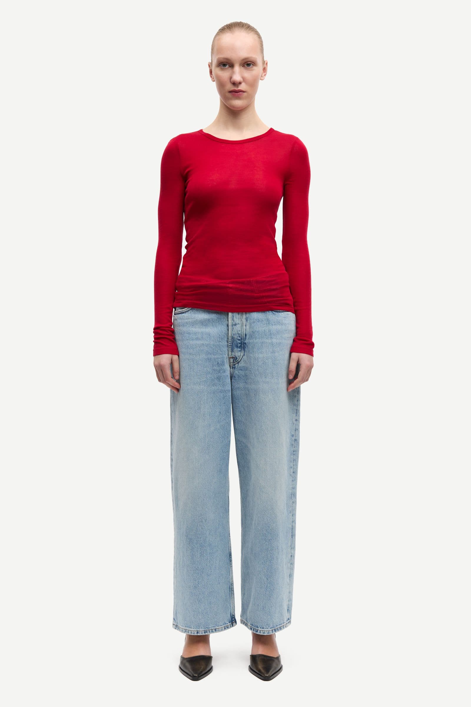 Sadou t-shirt ls 15499 Haute Red