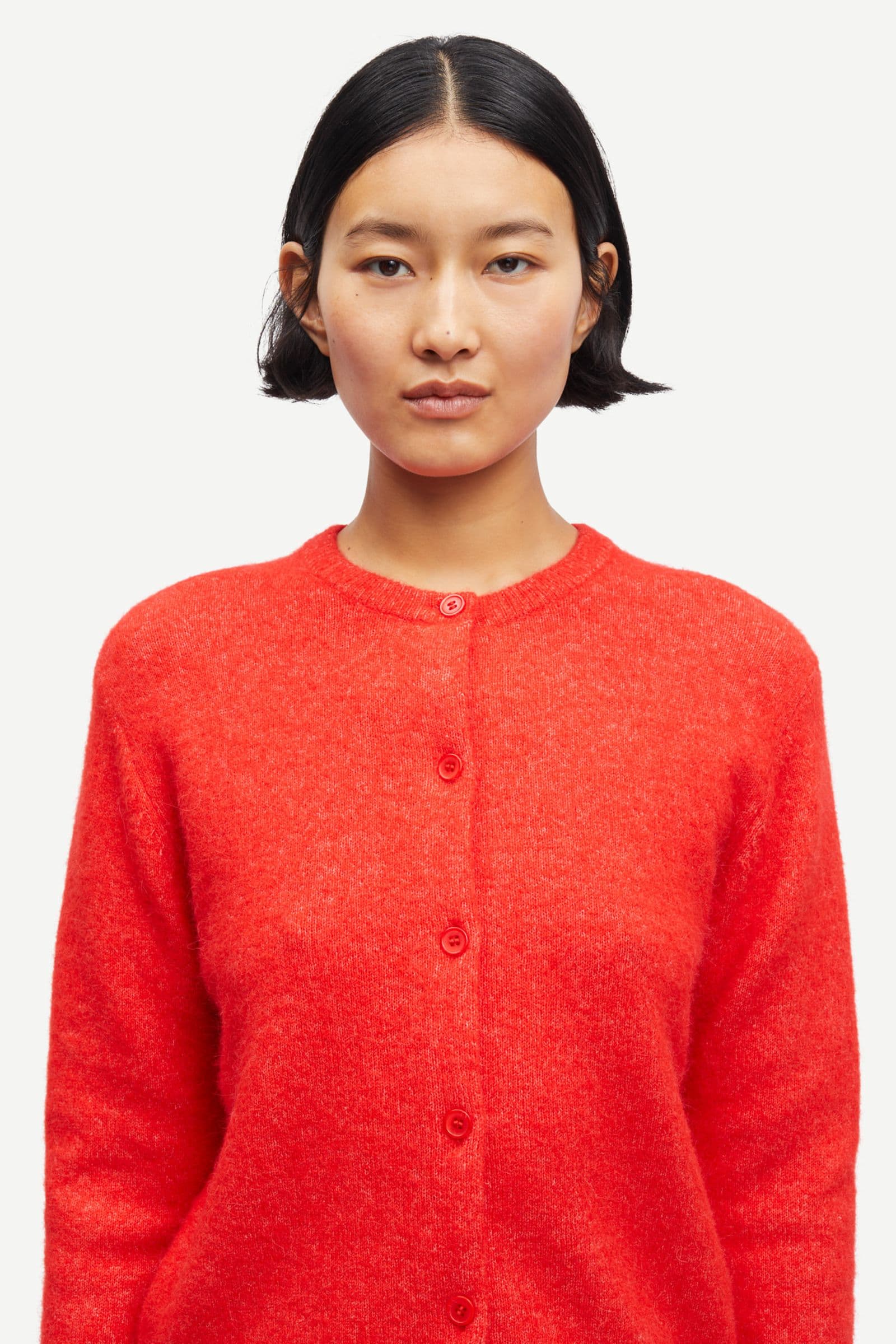 Nor short cardigan 7355 FLAME SCARLET