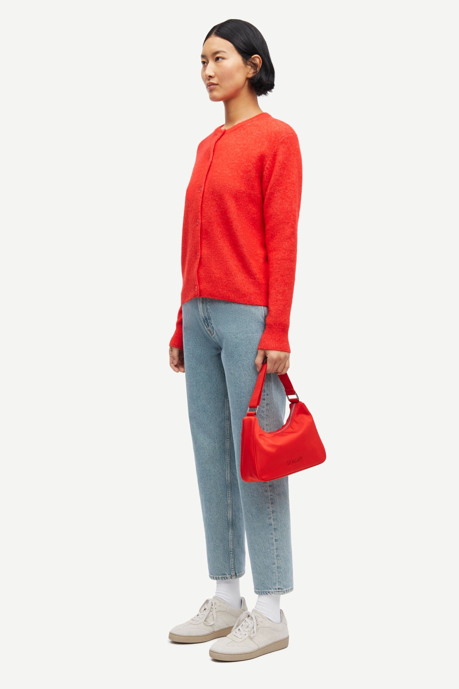 Nor short cardigan 7355 FLAME SCARLET