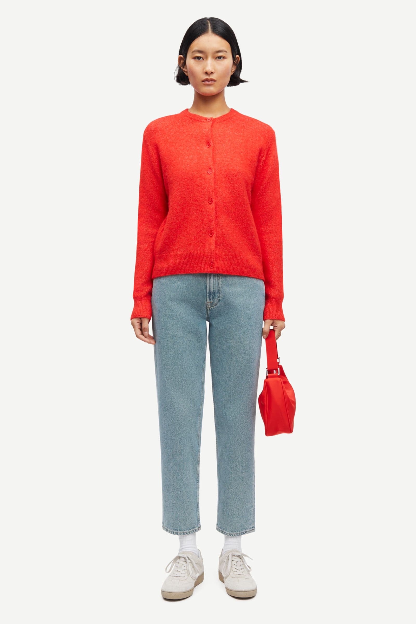 Nor short cardigan 7355 FLAME SCARLET