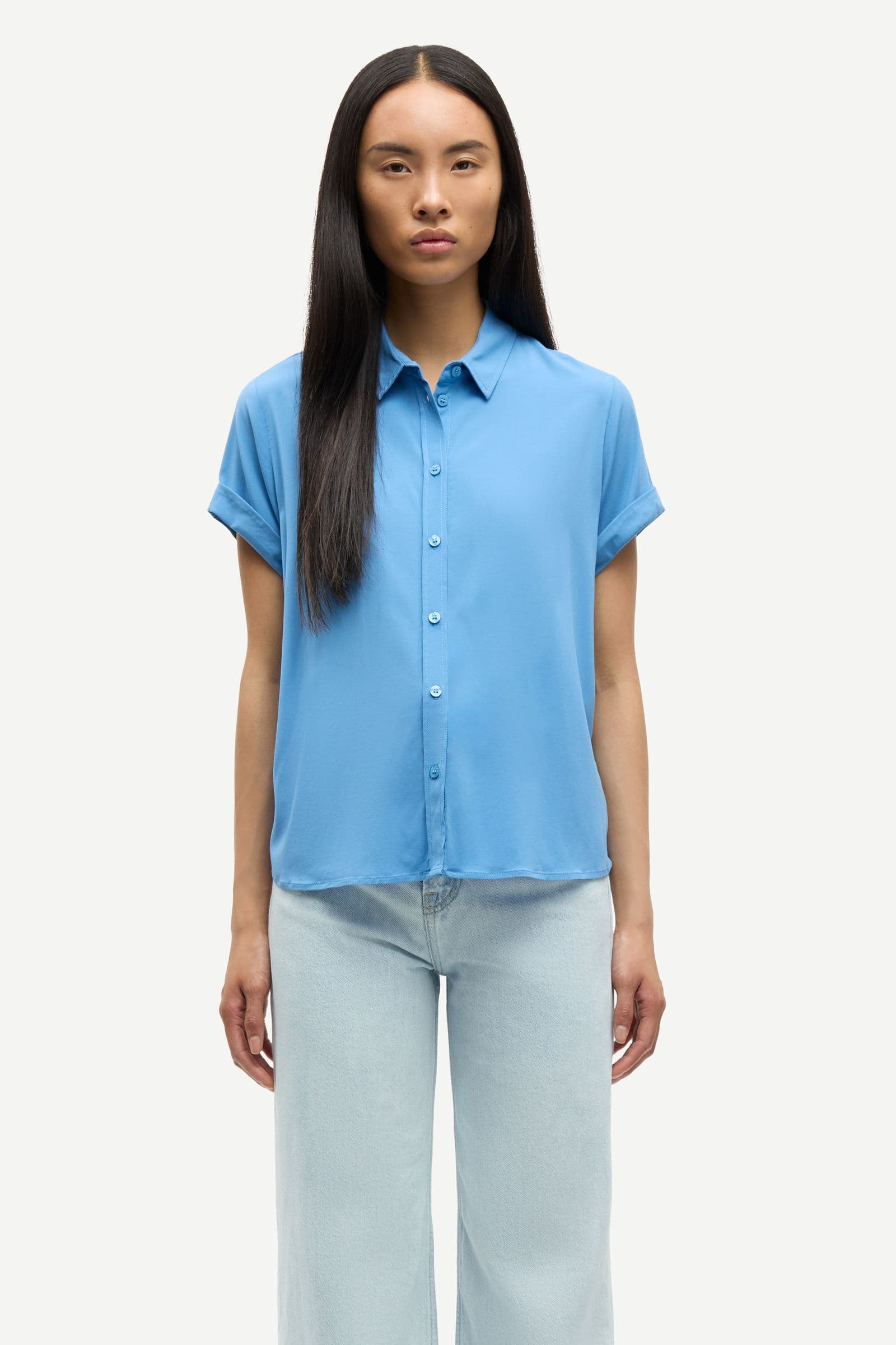 Majan ss shirt 9942 Blue Jasper