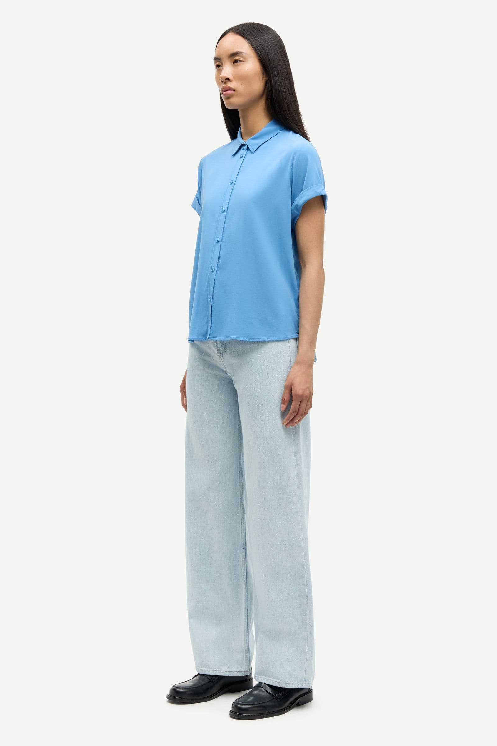 Majan ss shirt 9942 Blue Jasper