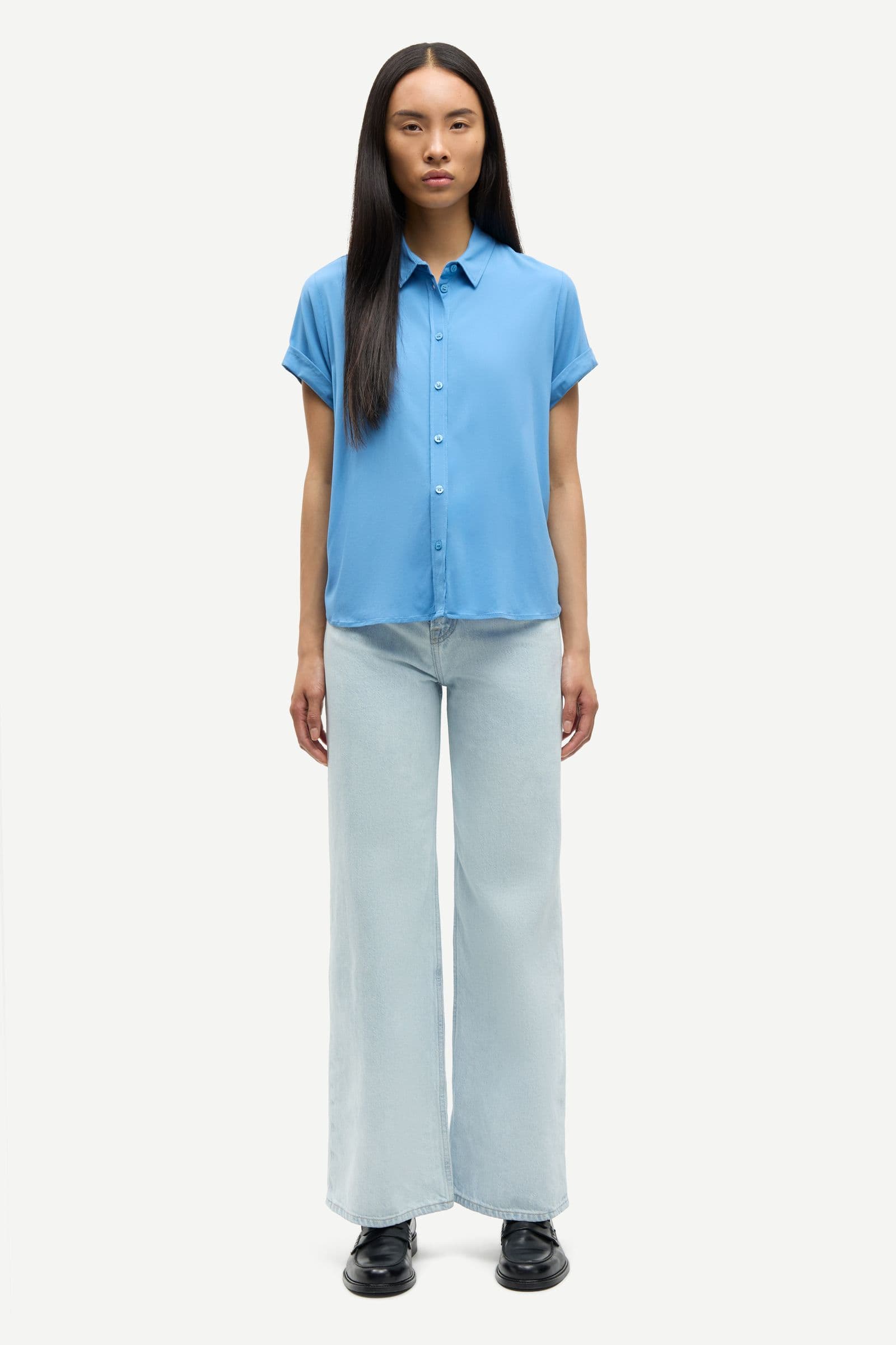 Majan ss shirt 9942 Blue Jasper