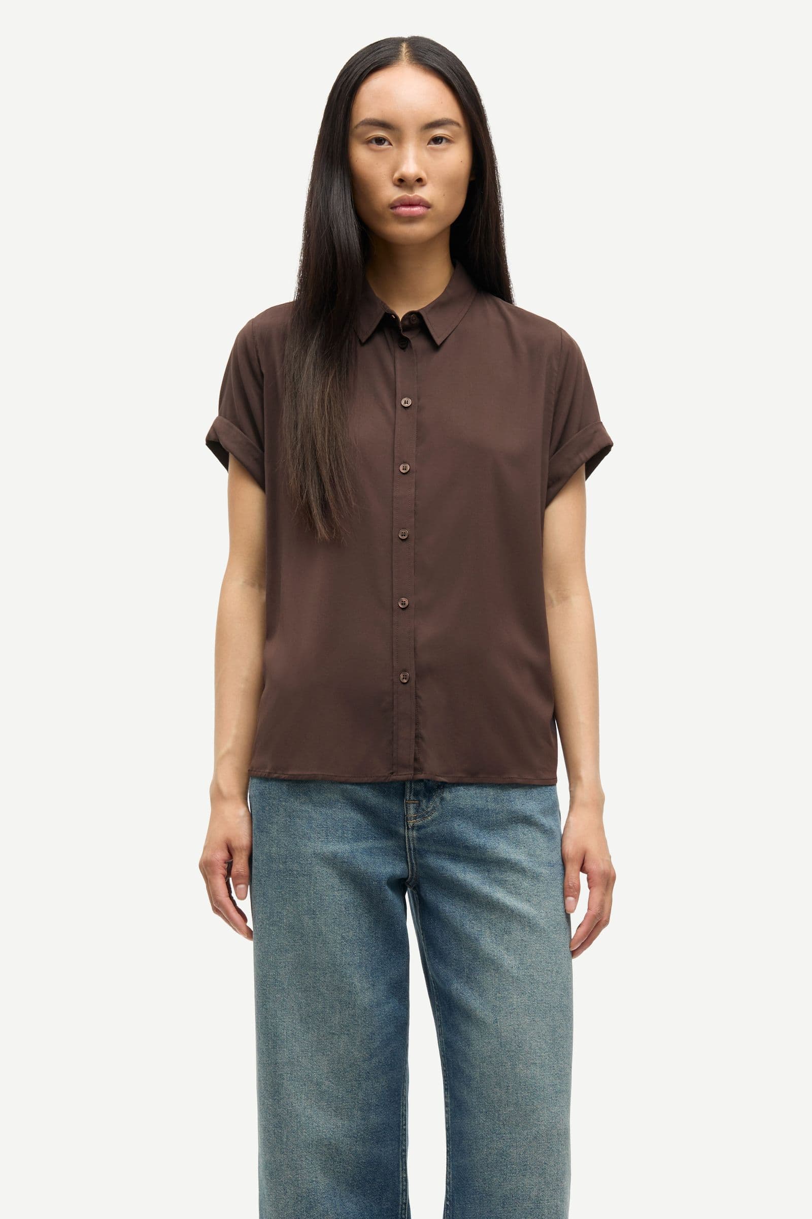 Majan ss shirt 9942 Black Coffee