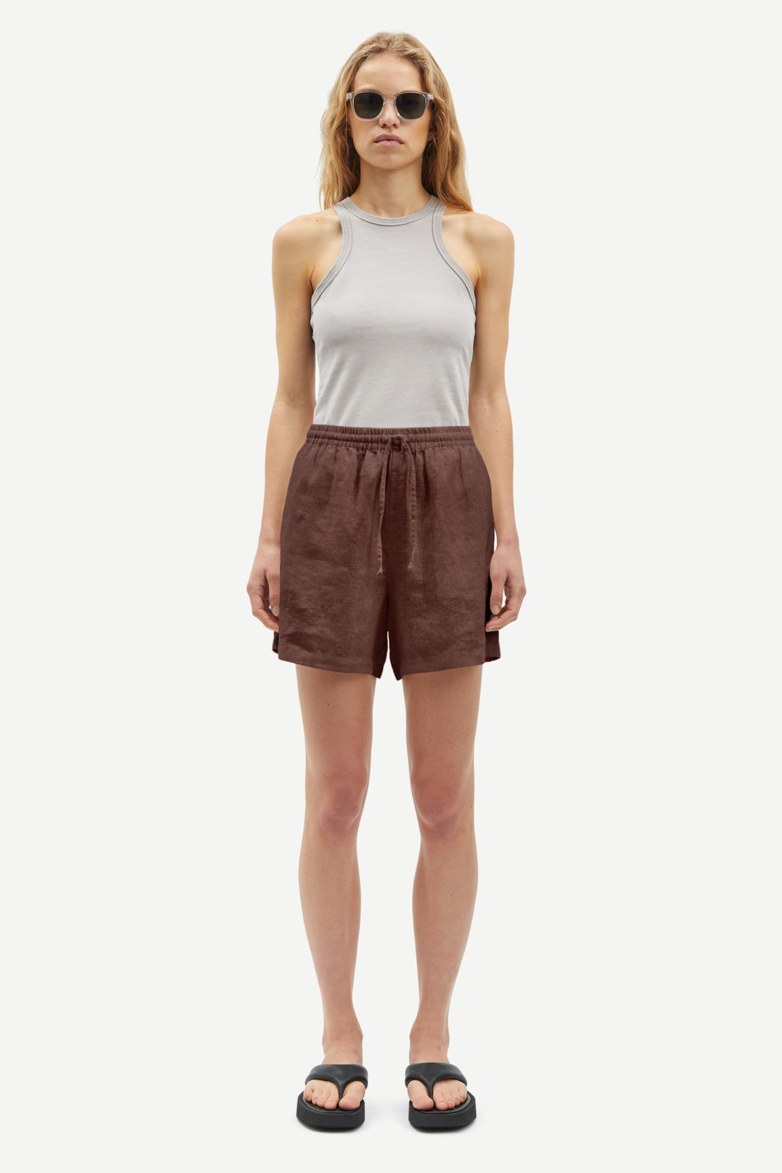 Maren string shorts 14329 French Roast