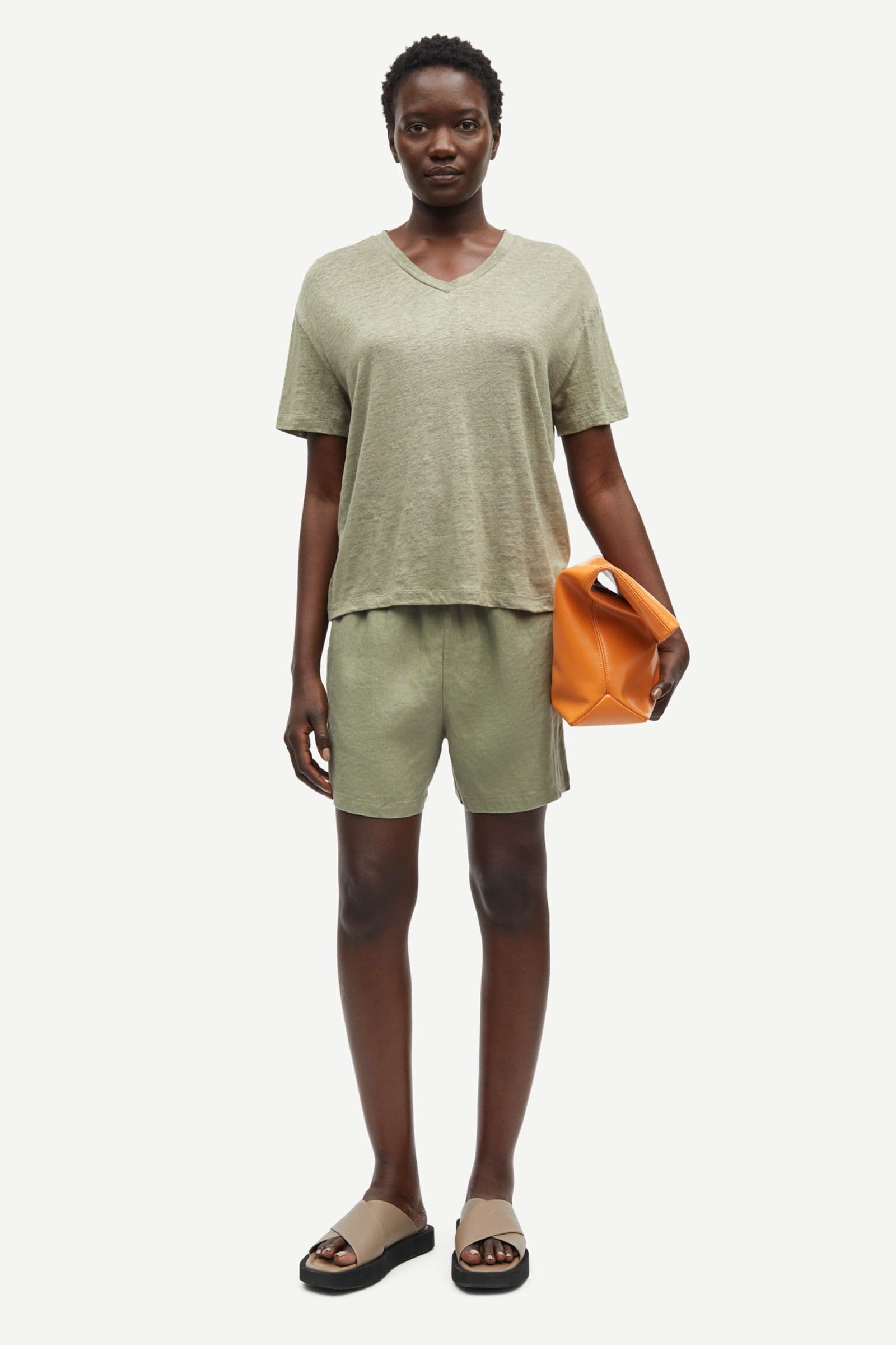 Maren string shorts 14329 Vetiver
