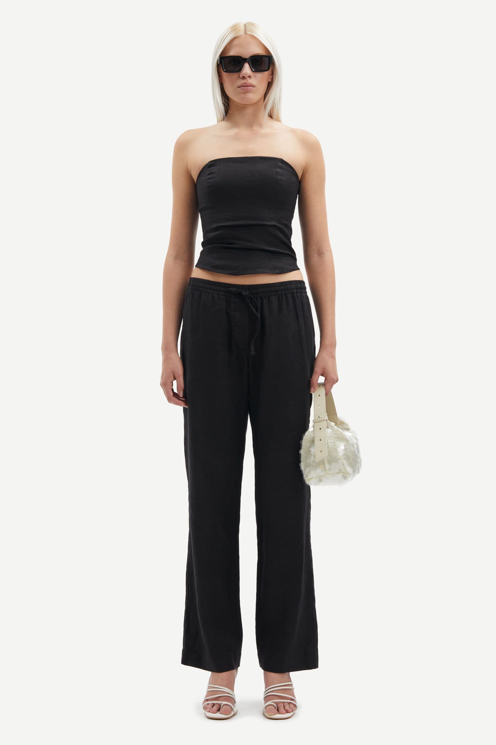 Hoys string trousers 14329 Black