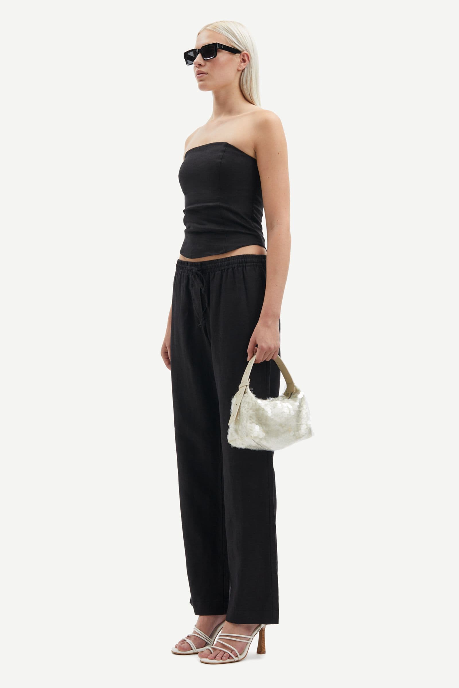 Hoys string trousers 14329 Black