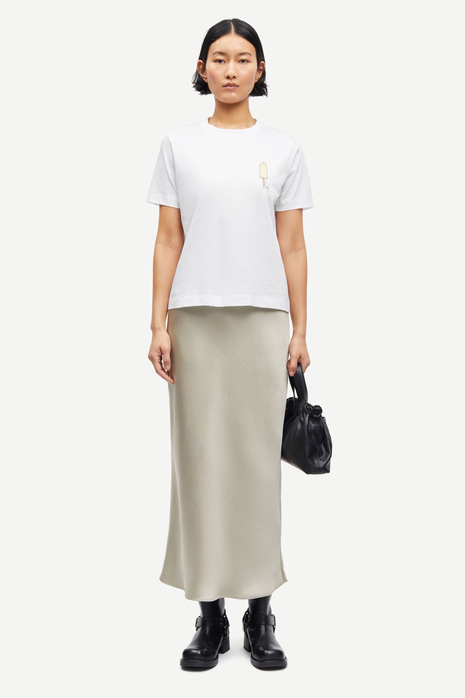 Saagneta long skirt 12956 Agate Gray