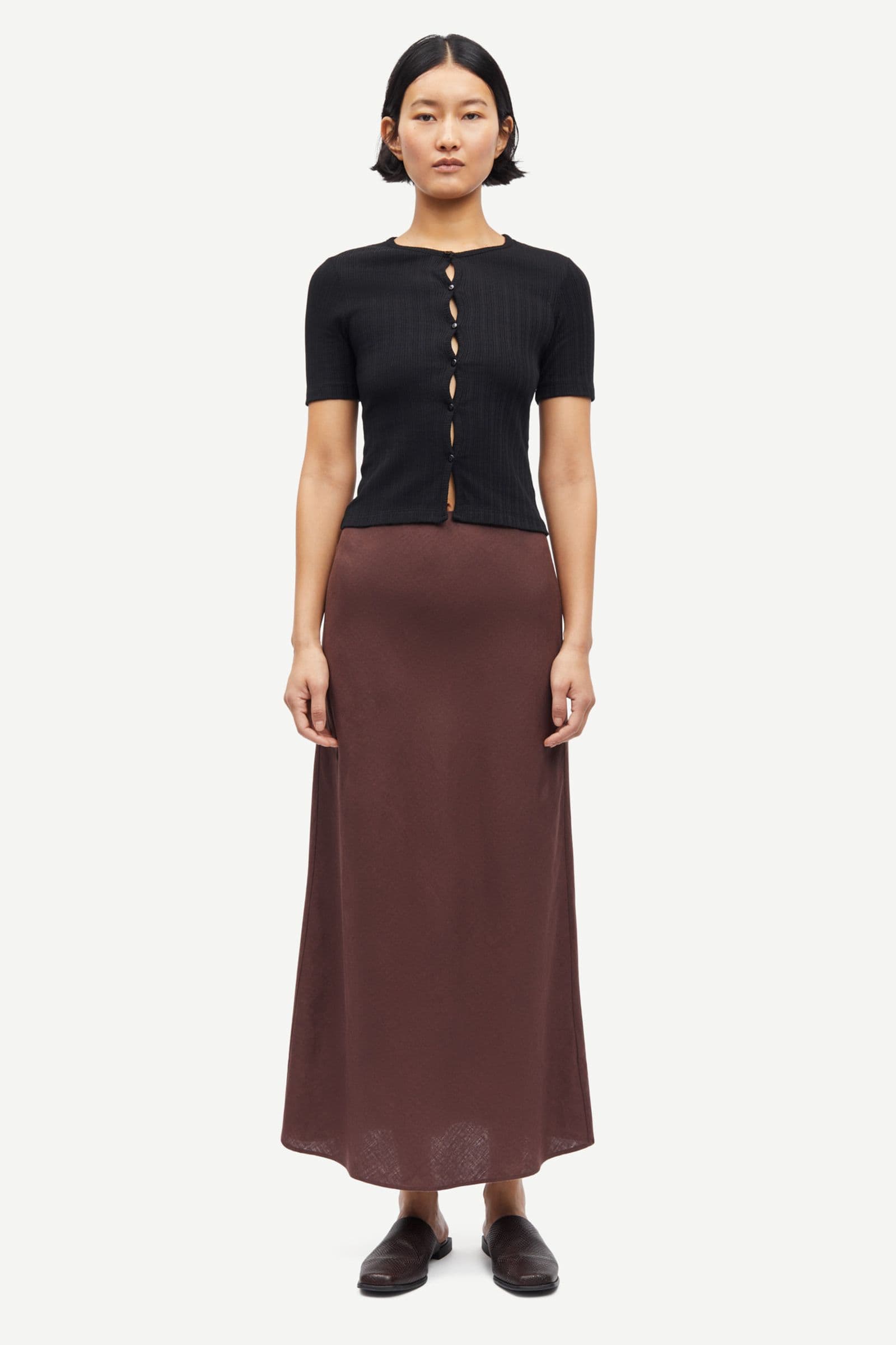 Saagneta long skirt 14329 French Roast