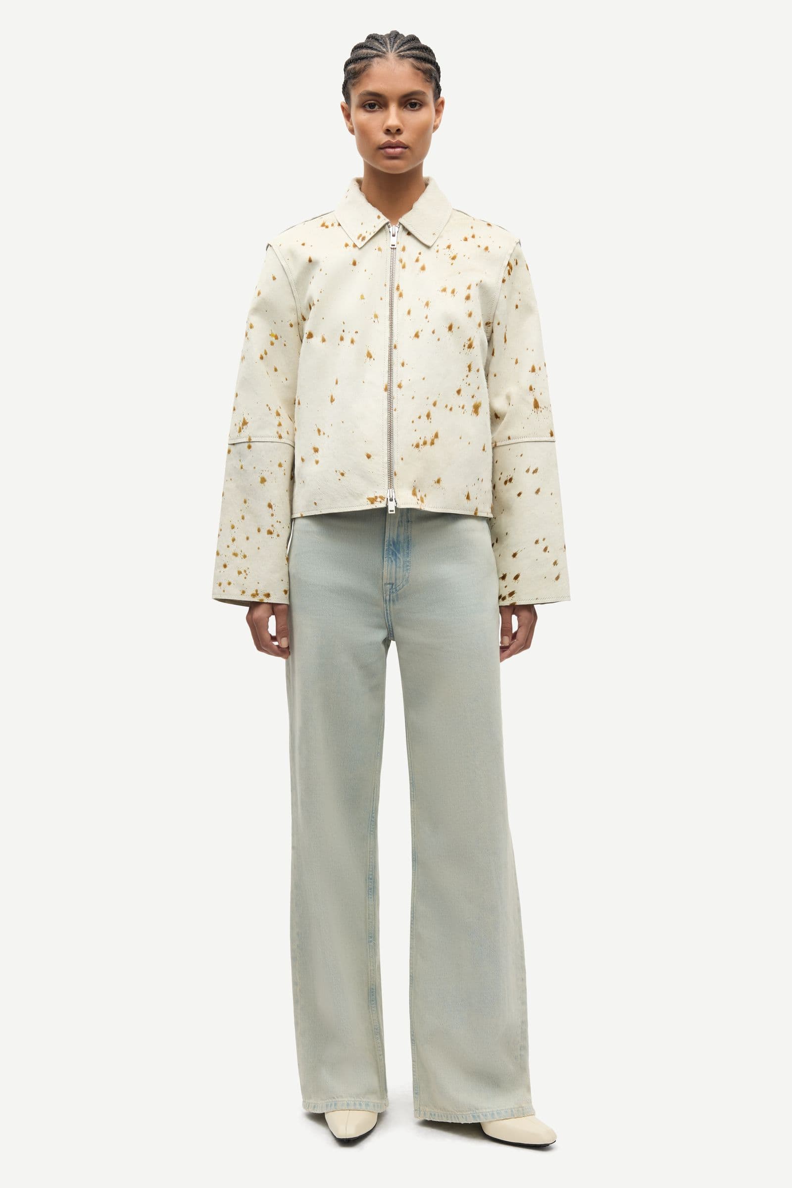 Salylo leather jacket 15374 Stray Dott