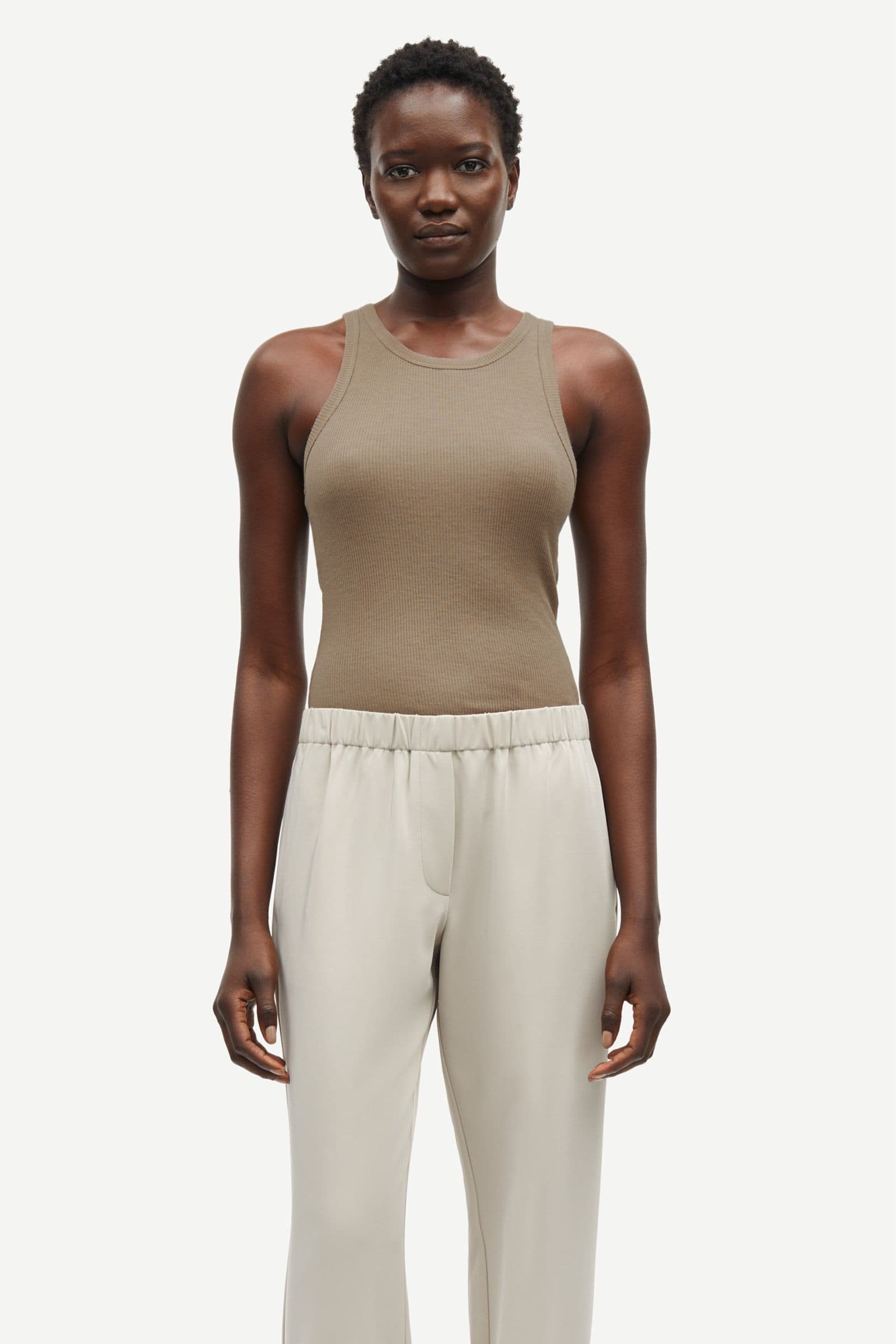 Sasonnet tank top 15338 Greige