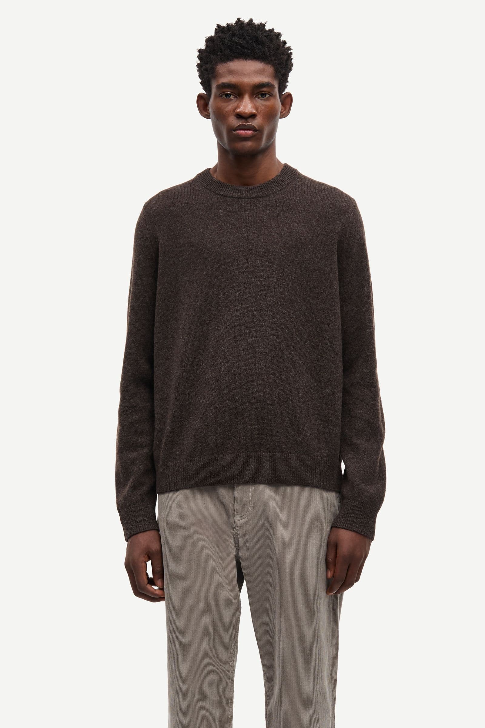 Isak Knit Sweater 15010 Turkish Coffee
