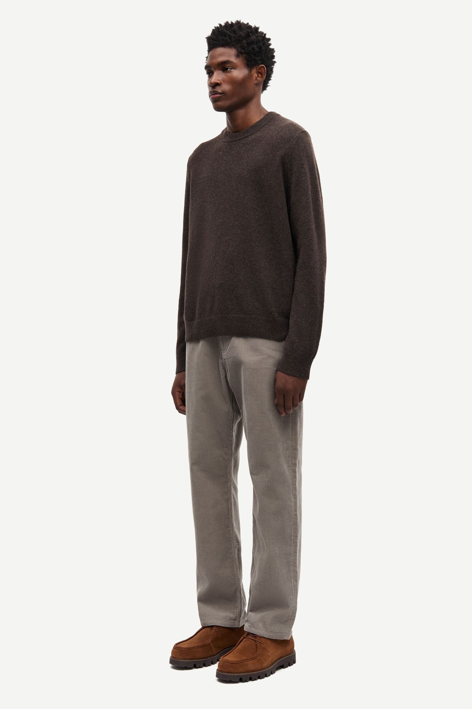 Isak Knit Sweater 15010 Turkish Coffee