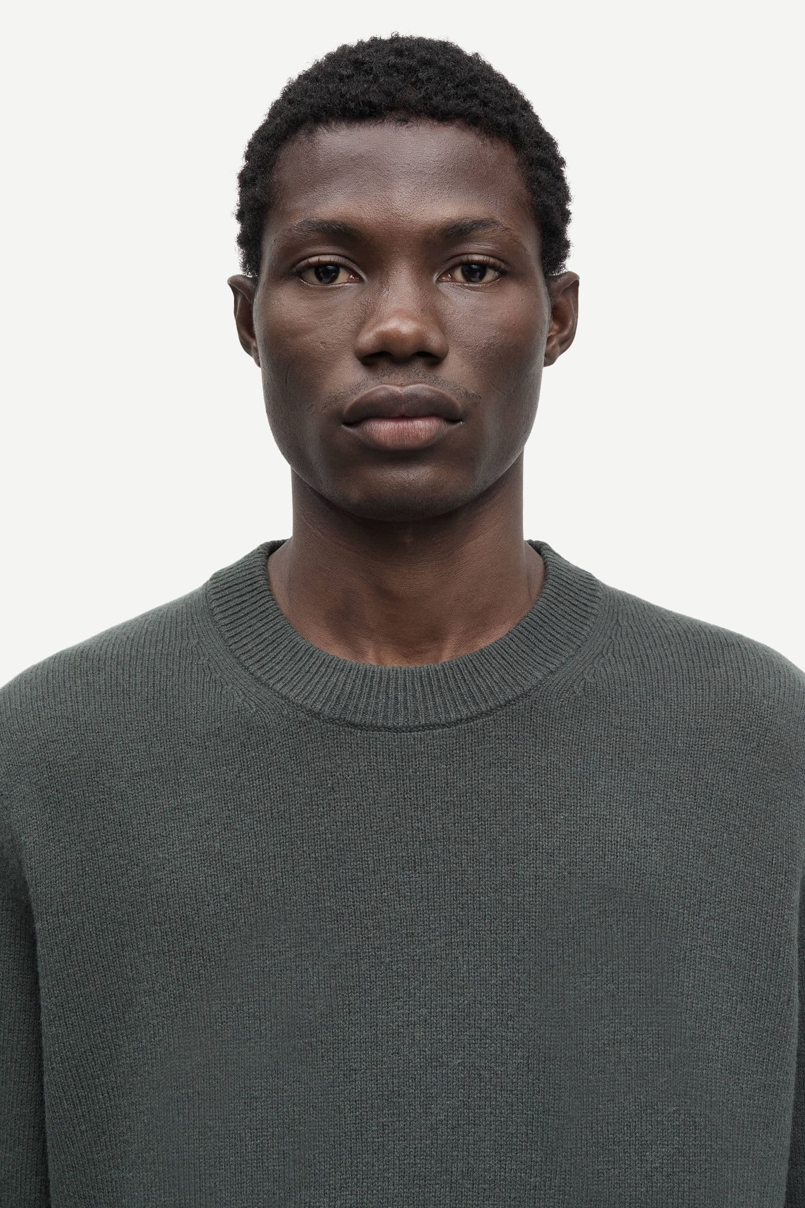 Isak Knit Sweater 15010 Dark Evergreen