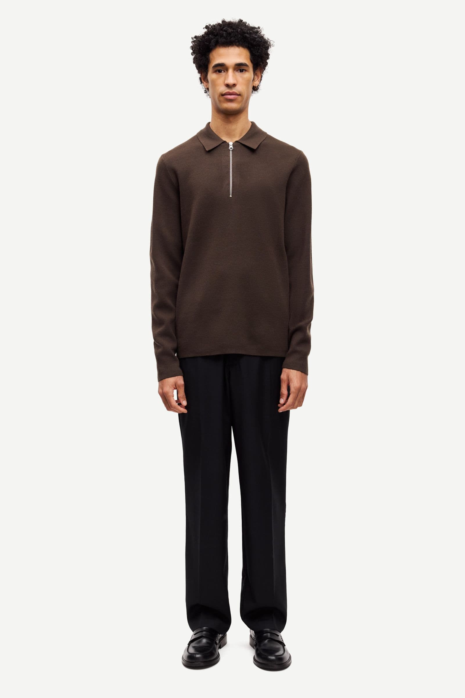 Guna half zip 10490 Turkish Coffee