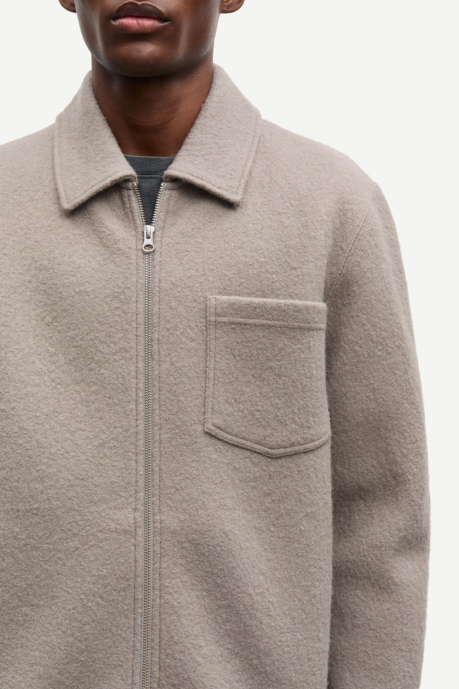 Hannes full zip 14612 Elephant Skin