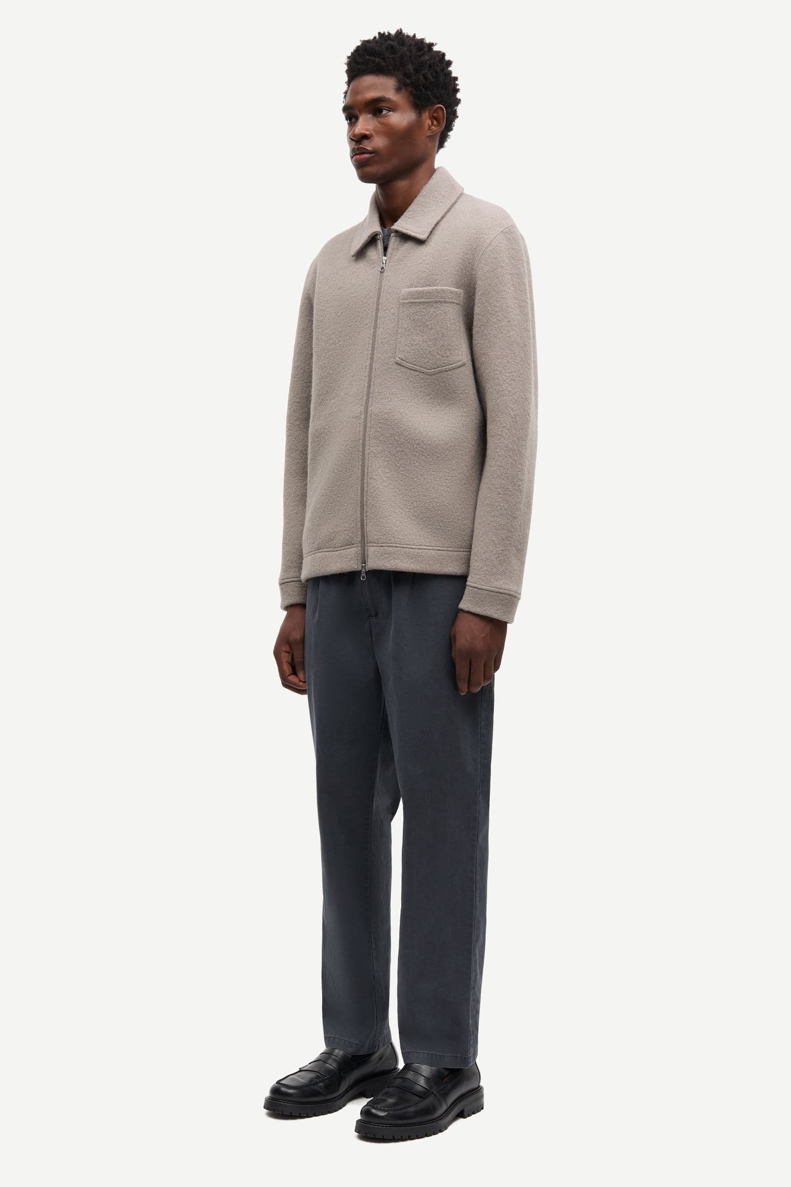 Hannes full zip 14612 Elephant Skin