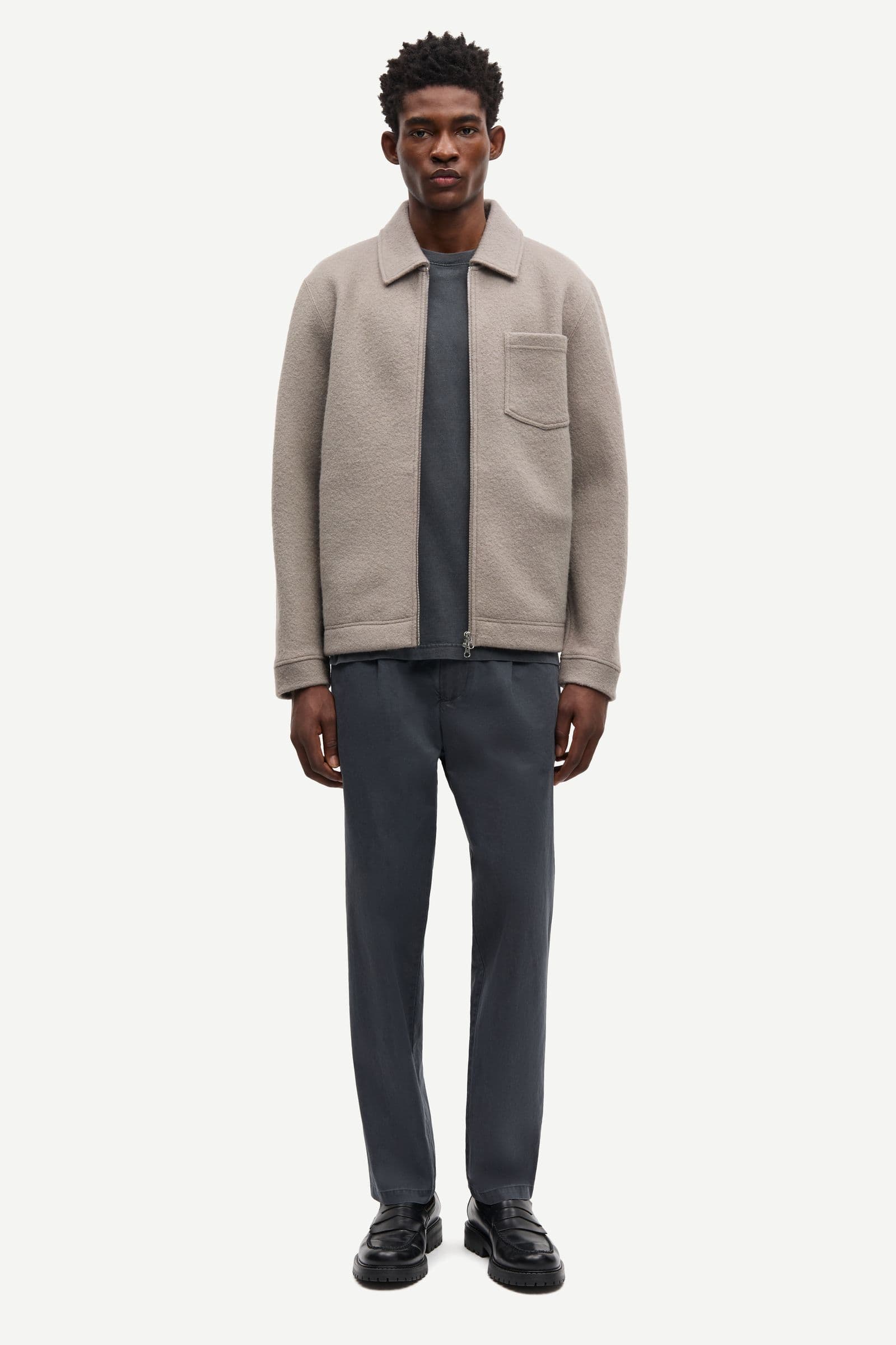 Hannes full zip 14612 Elephant Skin