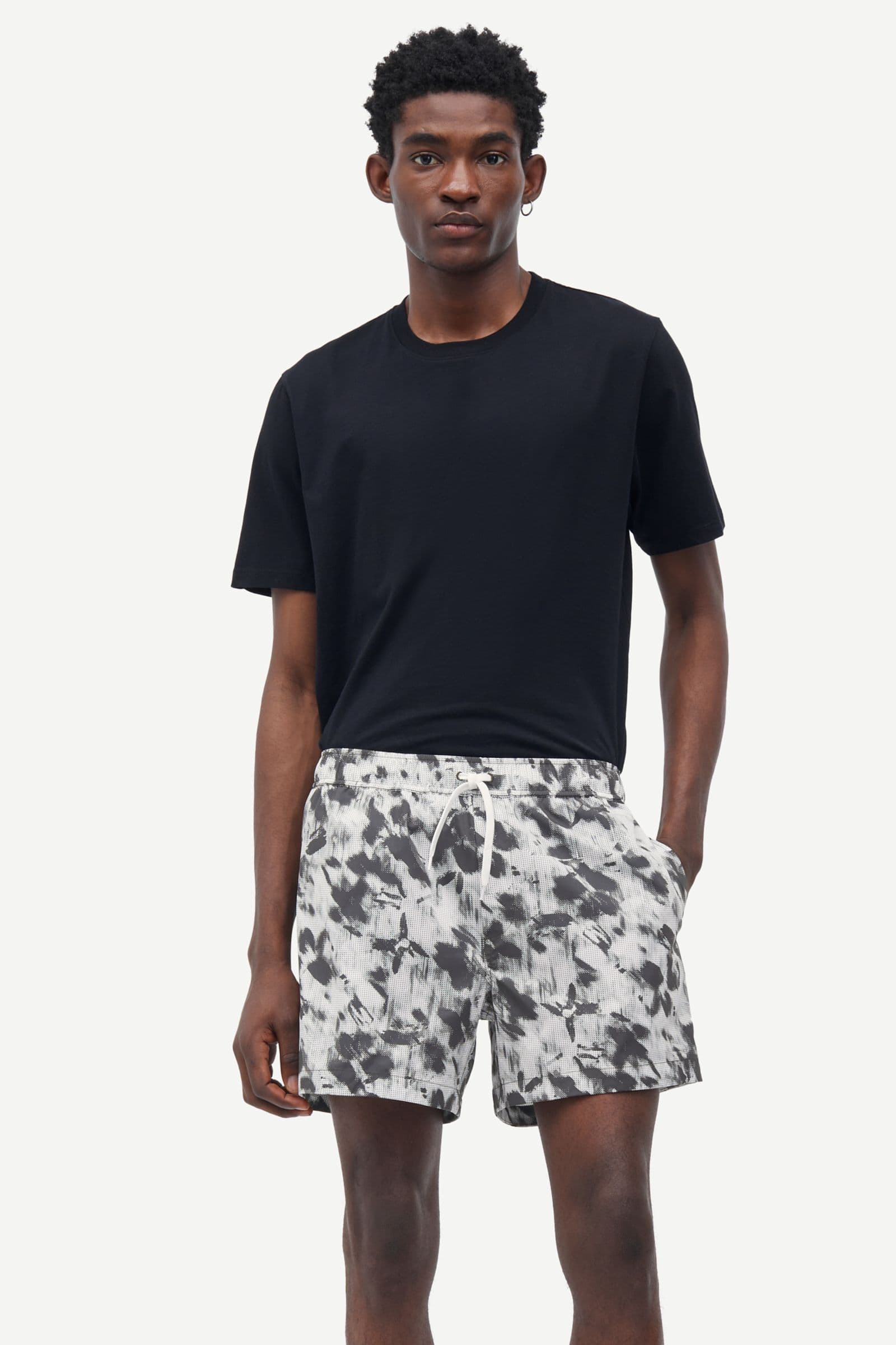 Moses swim shorts aop 14702 Blurred Flower Beluga