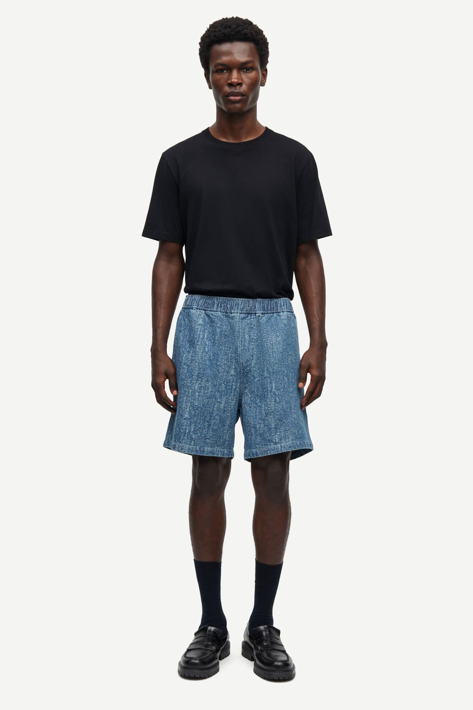 Sajabari shorts 15240 Washed denim