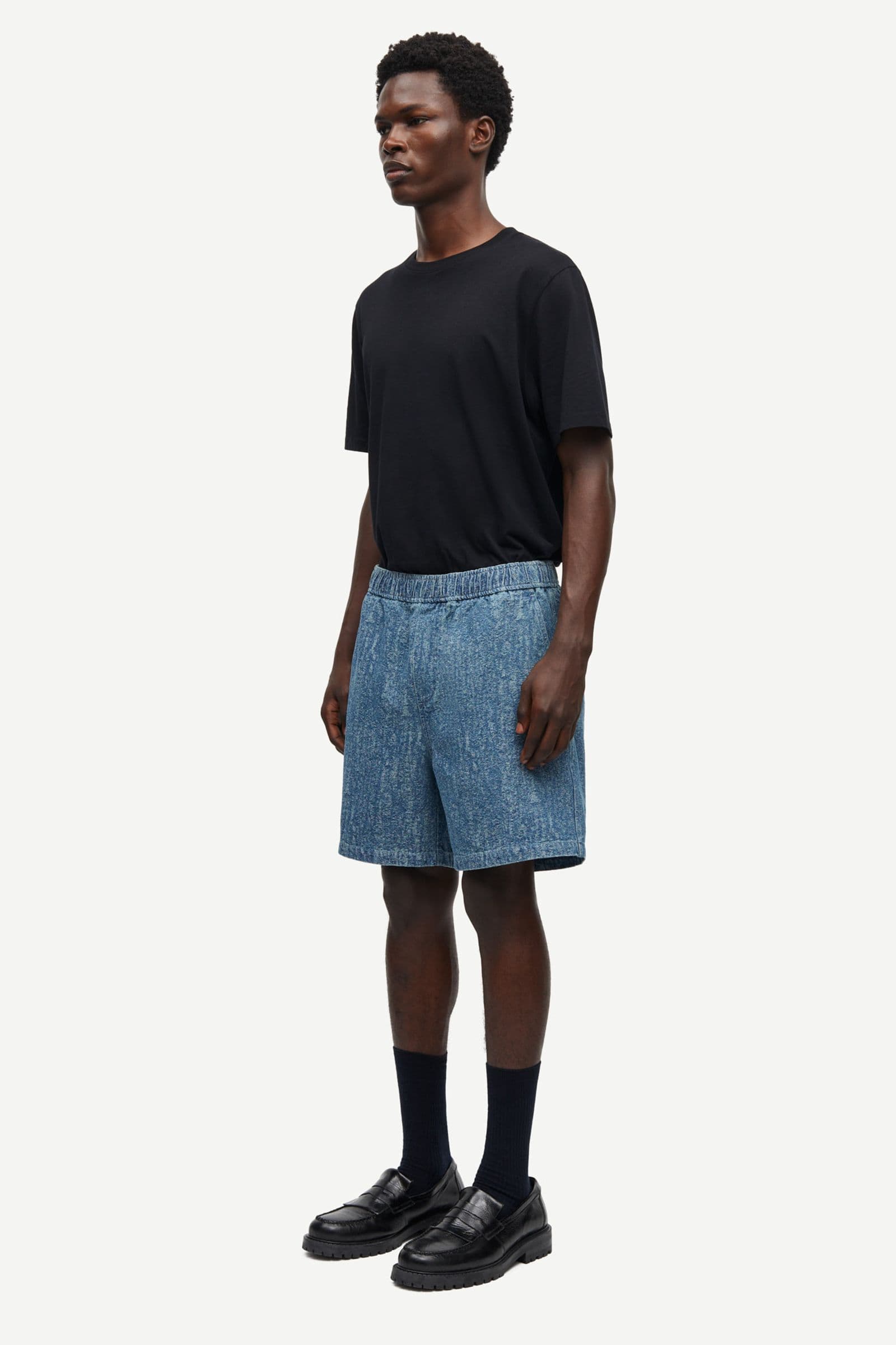 Sajabari shorts 15240 Washed denim