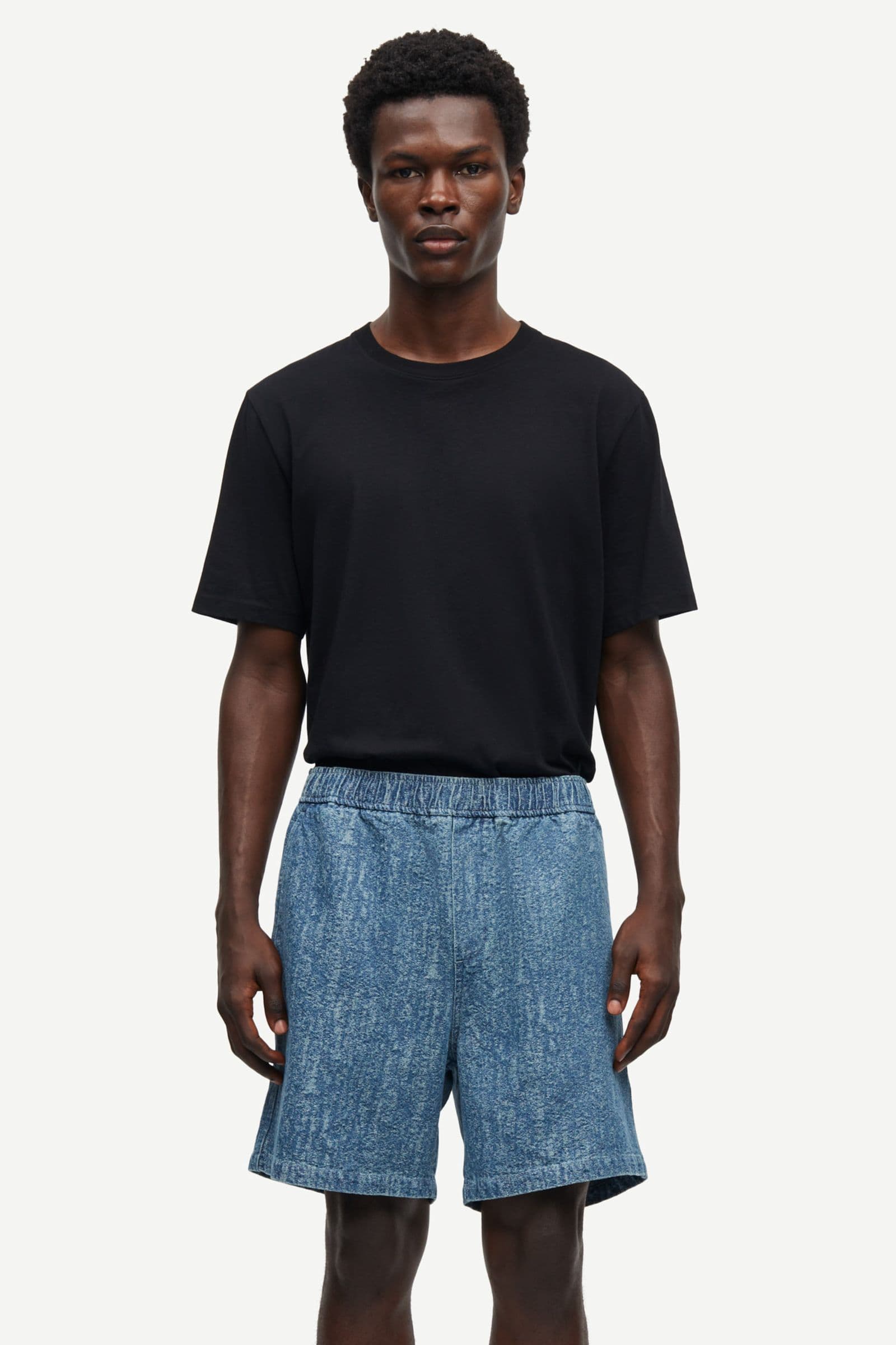 Sajabari shorts 15240 Washed denim