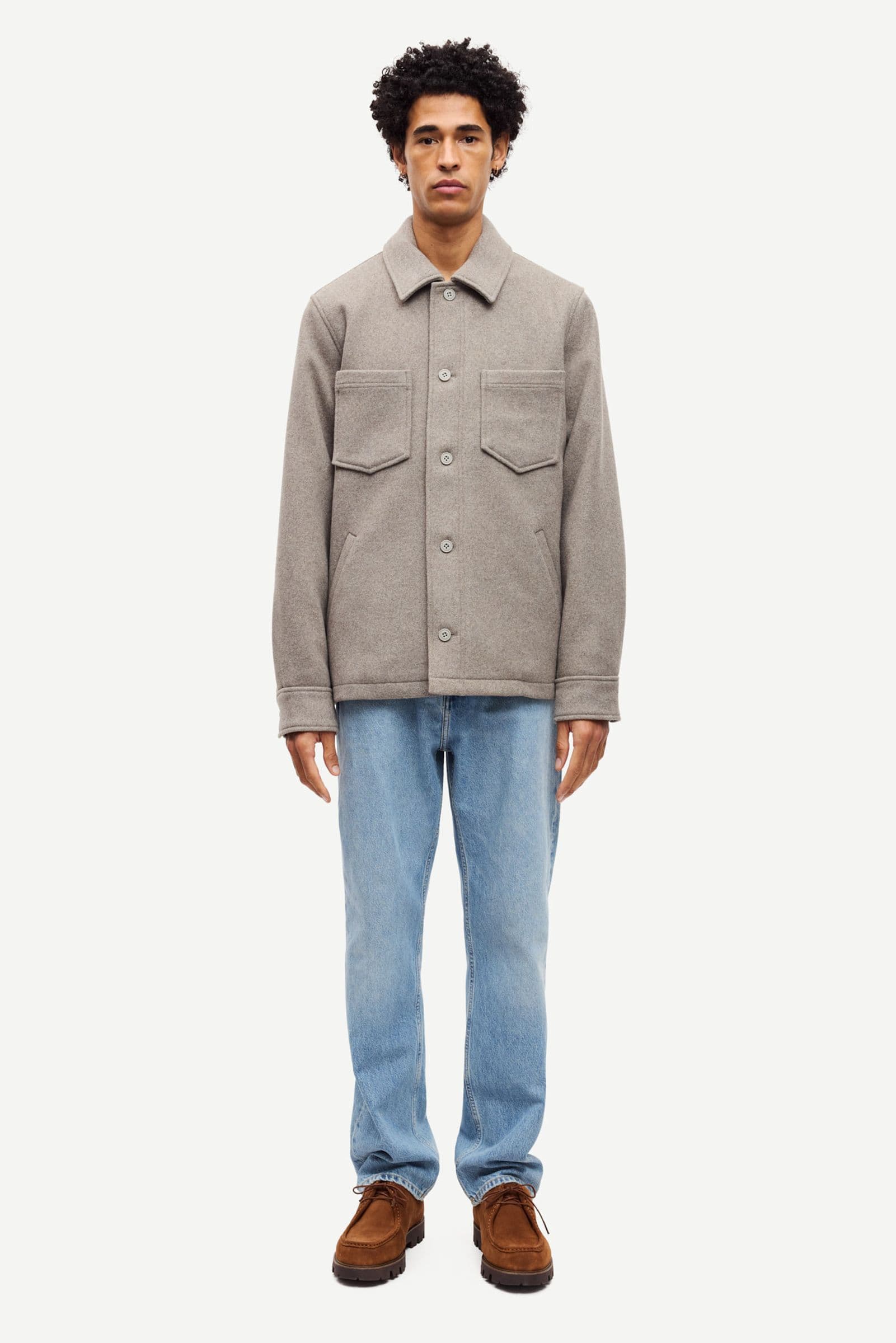 Pally shirt jacket 14163 Elephant Skin