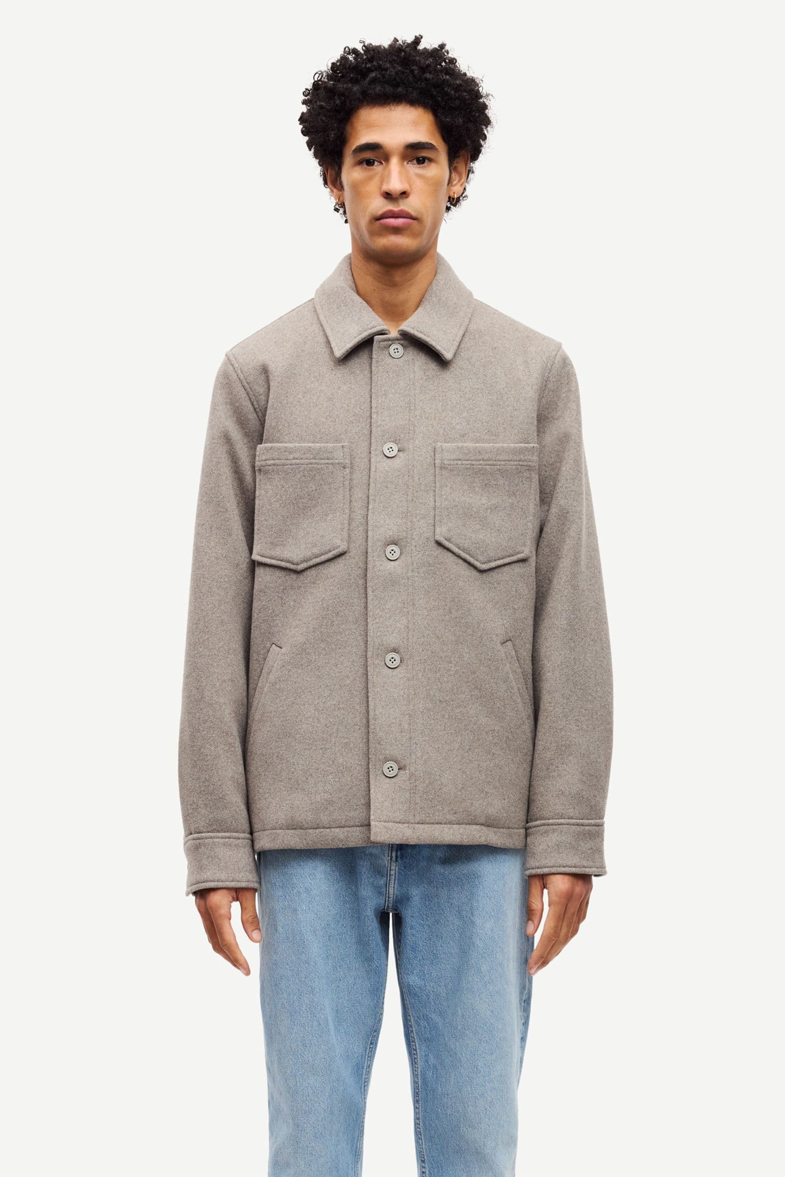 Pally shirt jacket 14163 Elephant Skin