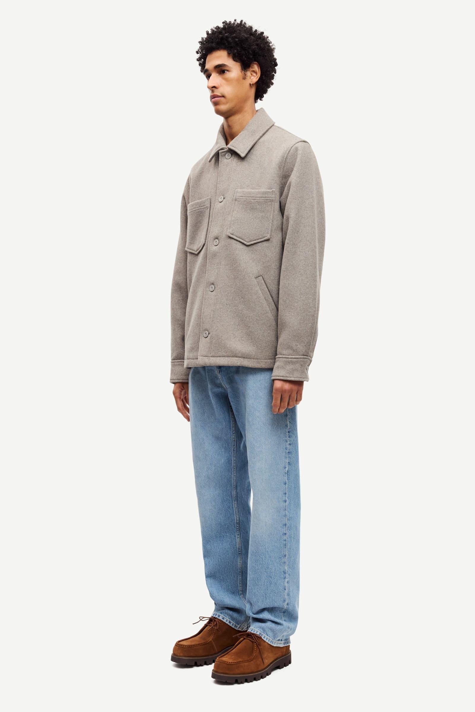 Pally shirt jacket 14163 Elephant Skin