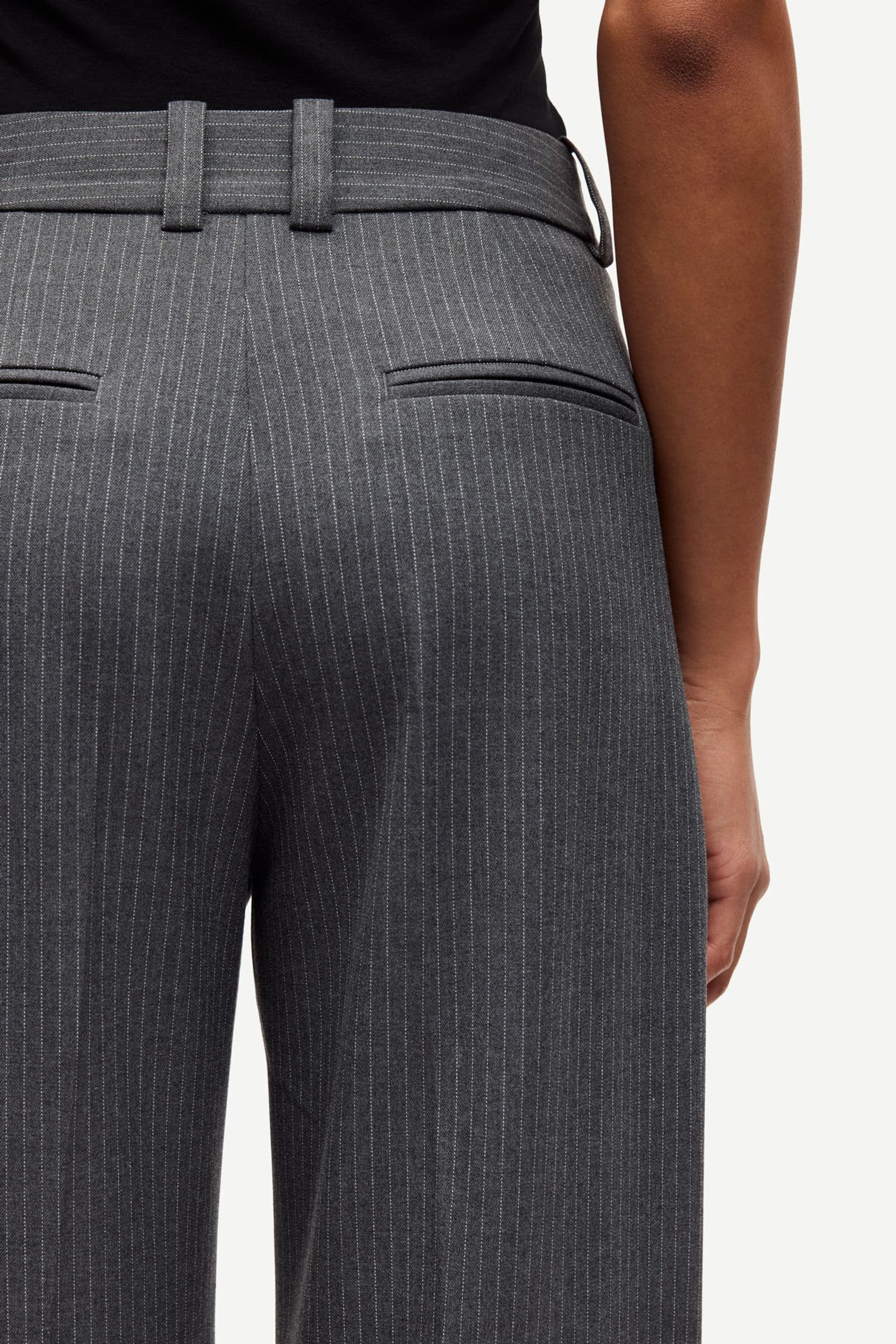 Salot trousers 15496 Dark Gull Gray Pinstripe
