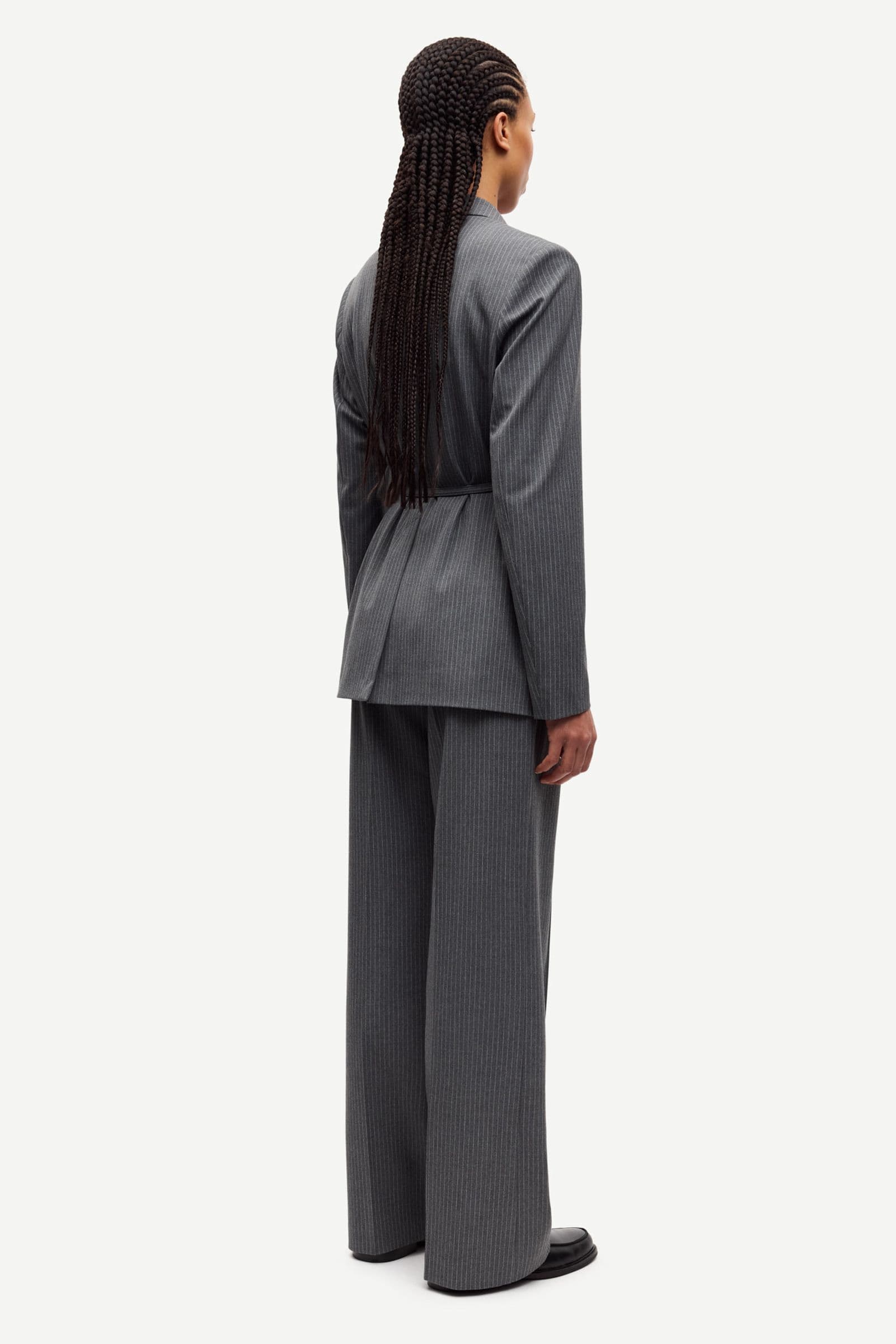 Salot trousers 15496 Dark Gull Gray Pinstripe