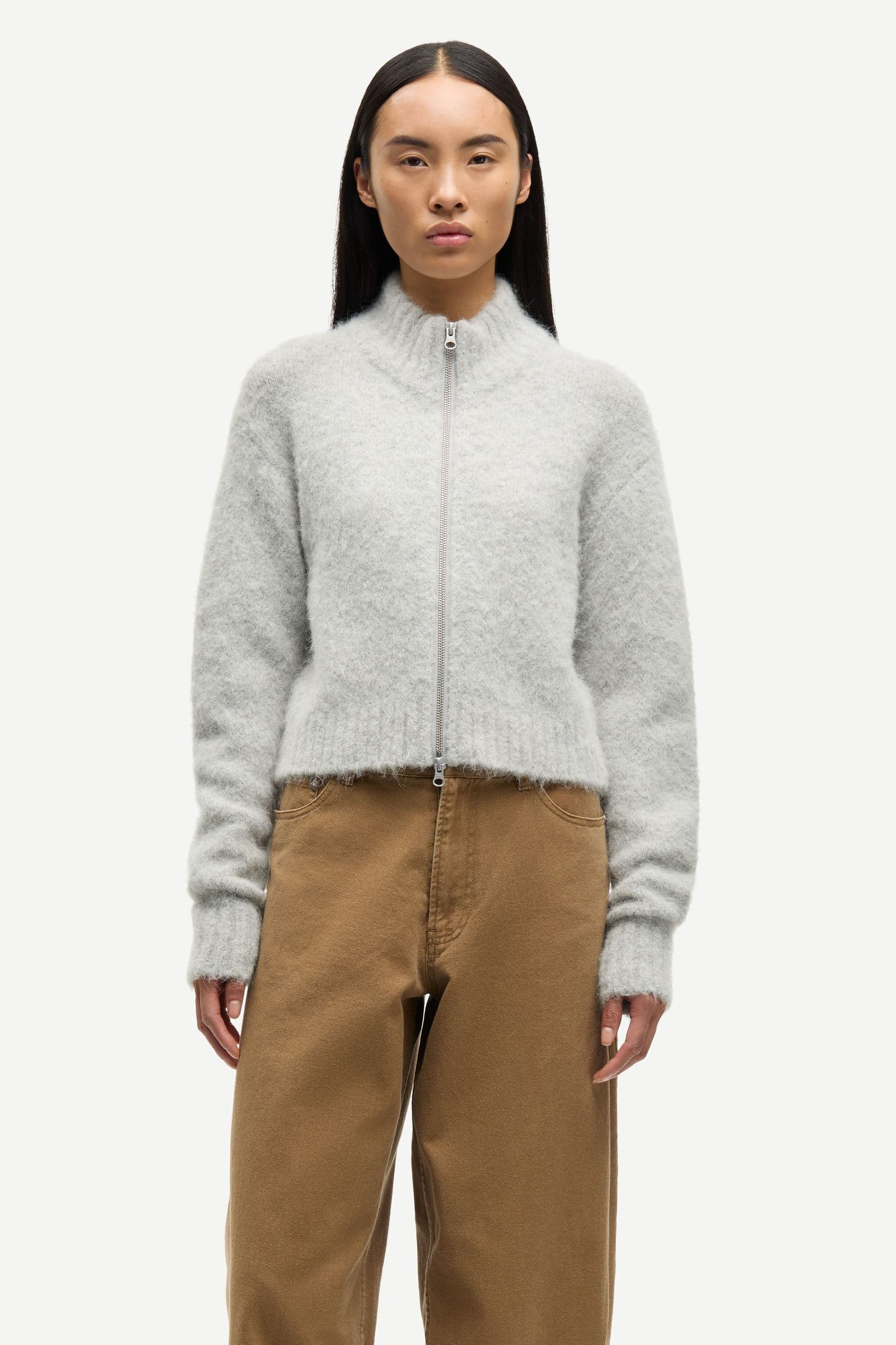 Sajeanne cardigan 15425 Light Grey Mel.