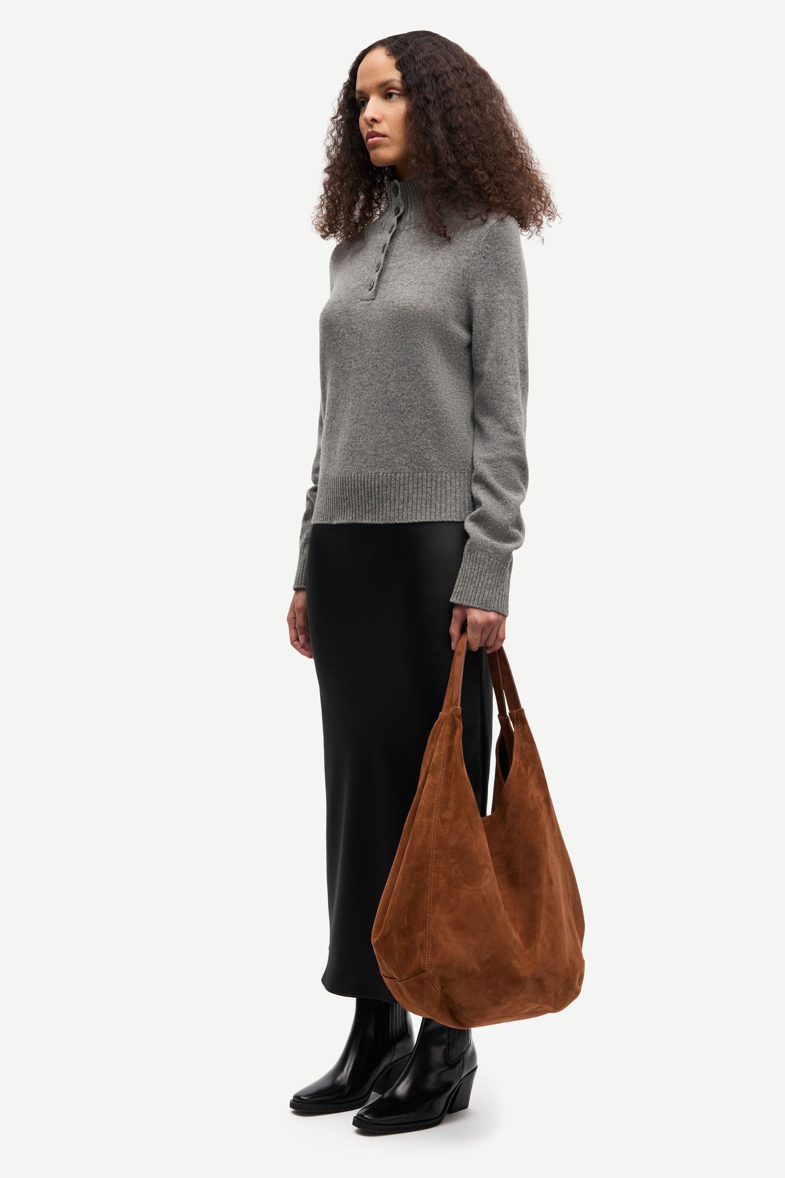 Saelif turtleneck 15010 Dark Grey Mel.