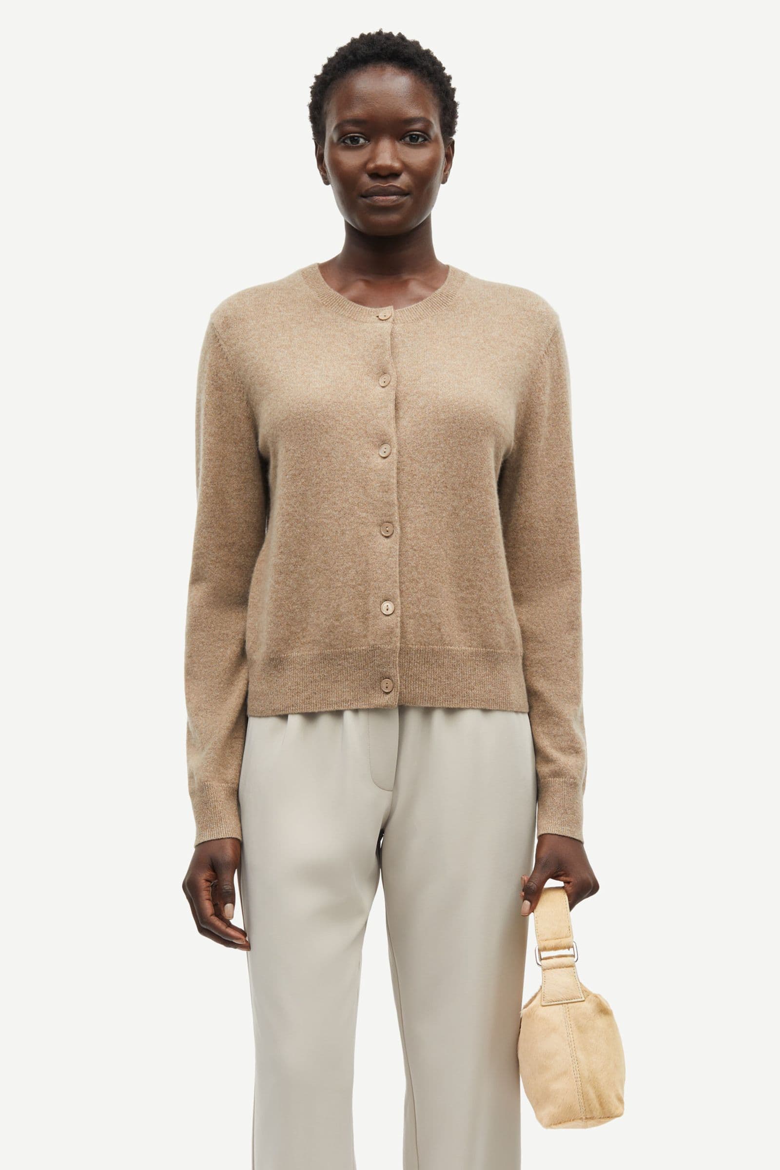 Saboston Cardigan 6304 Greige Mel.