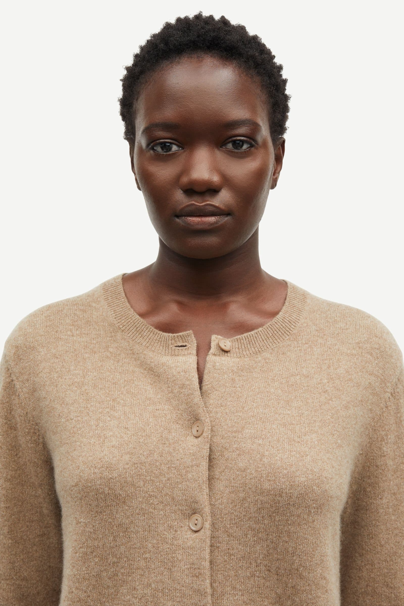 Saboston Cardigan 6304 Greige Mel.