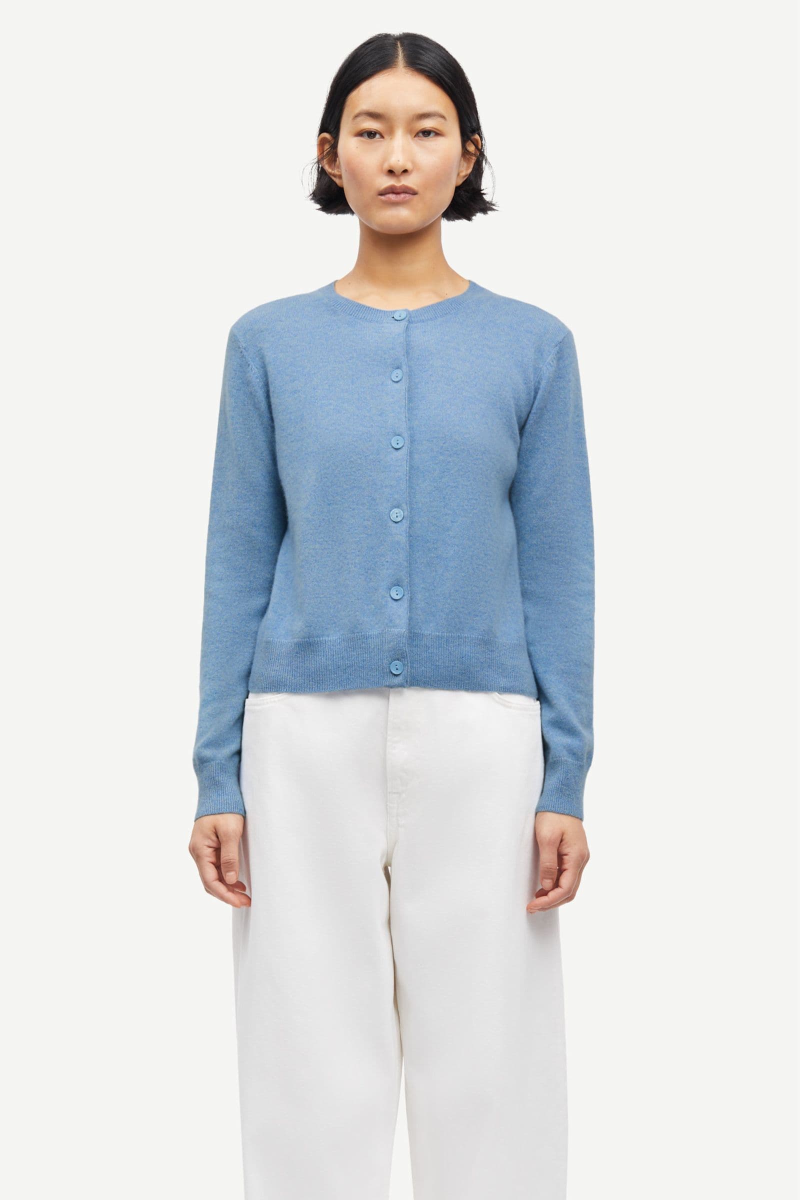 Saboston Cardigan 6304 Blue Denim Mel.
