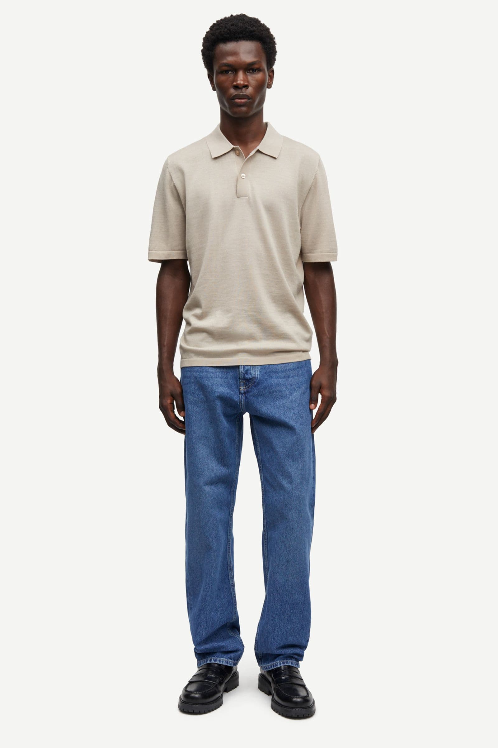 Sarowan knit polo 15477 Pure Cashmere