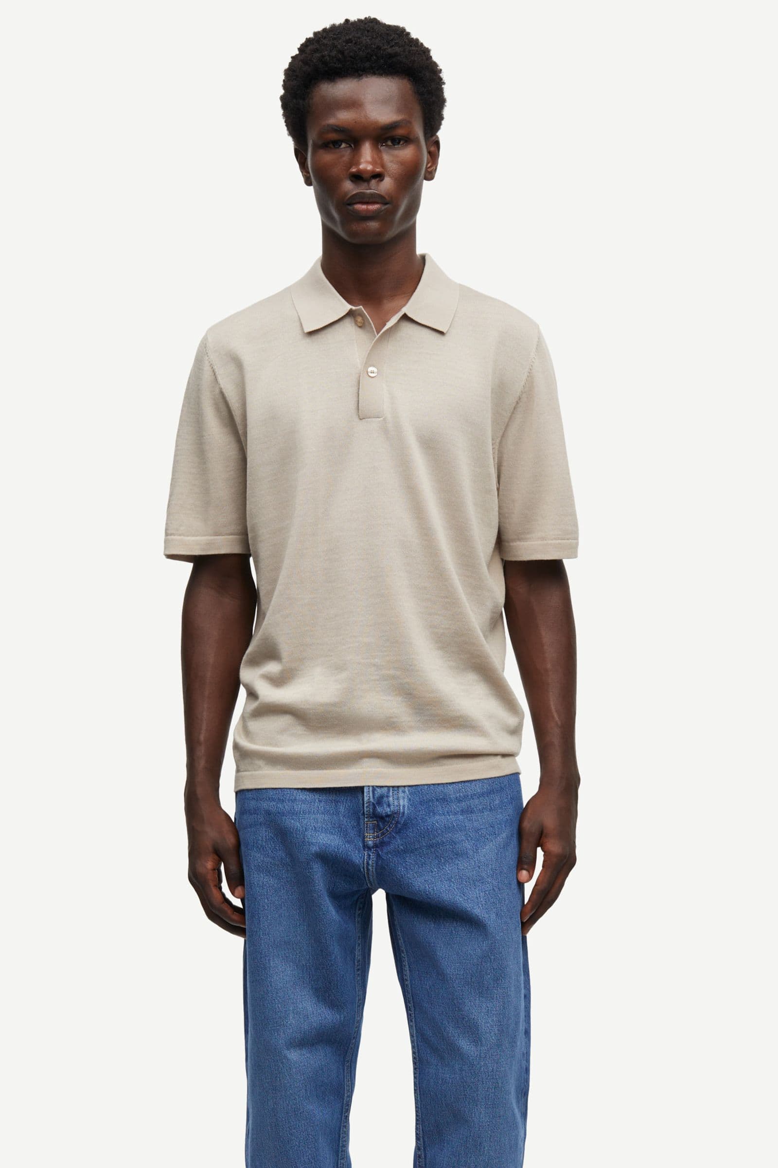 Sarowan knit polo 15477 Pure Cashmere