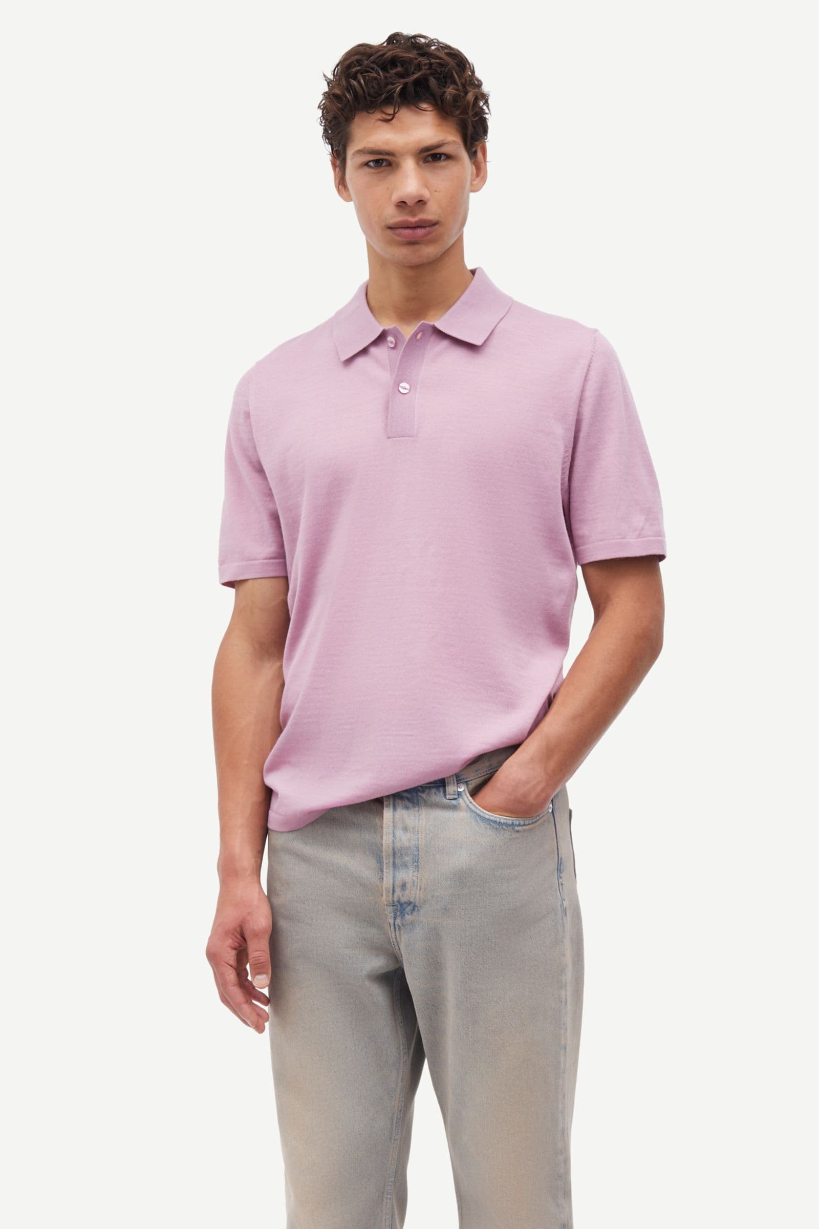 Sarowan knit polo 15477 Orchid Haze