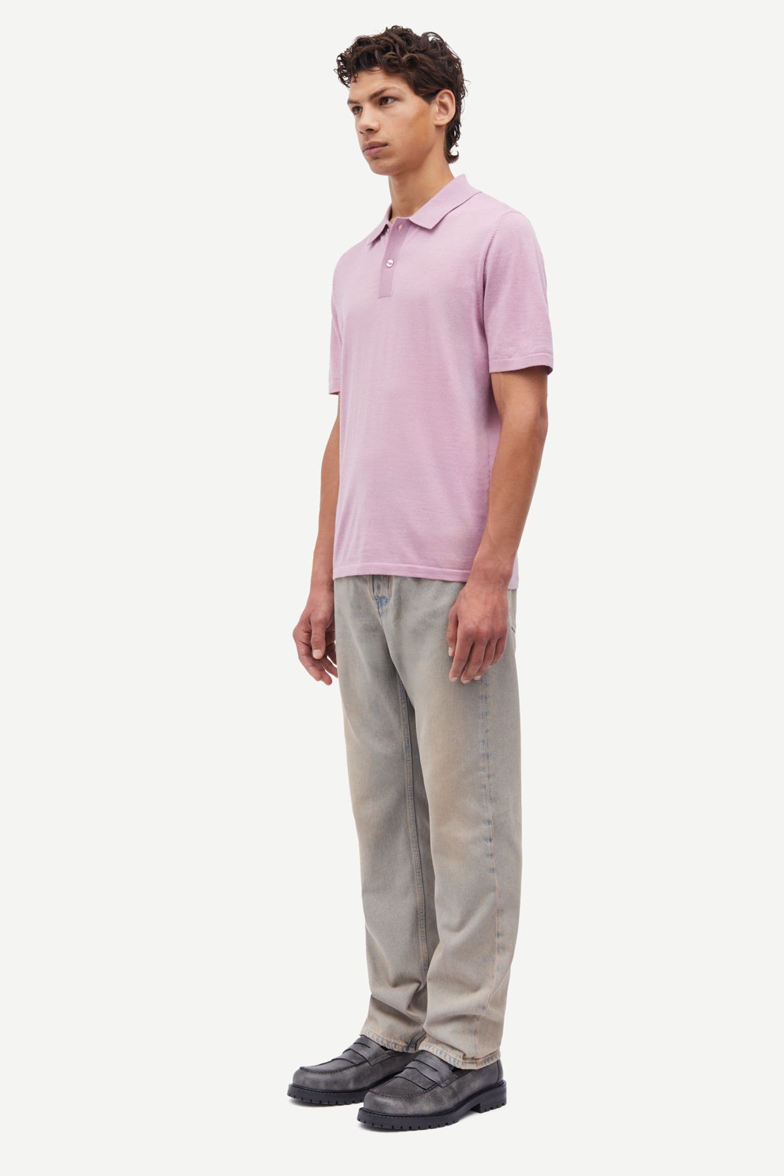 Sarowan knit polo 15477 Orchid Haze