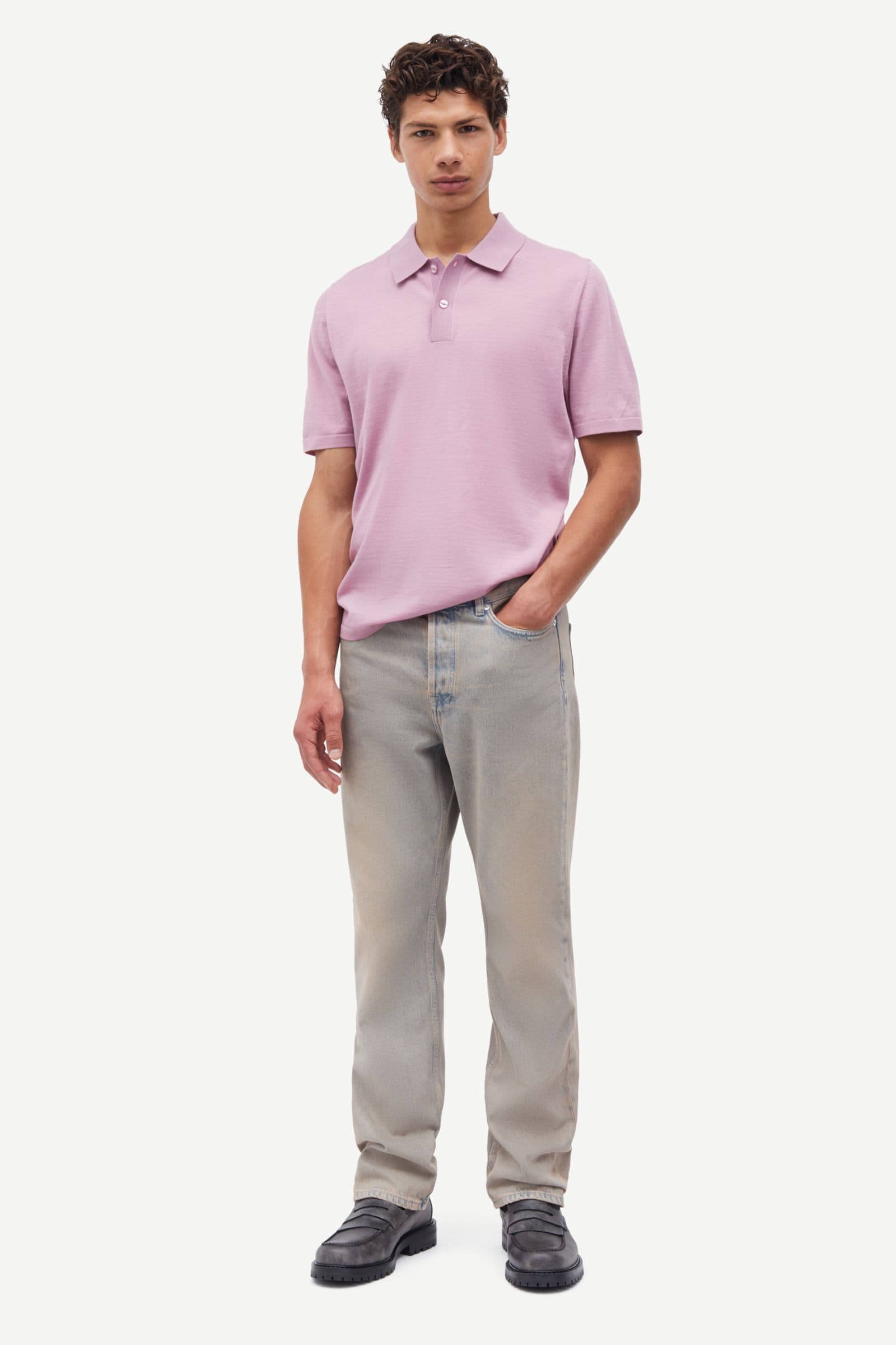 Sarowan knit polo 15477 Orchid Haze