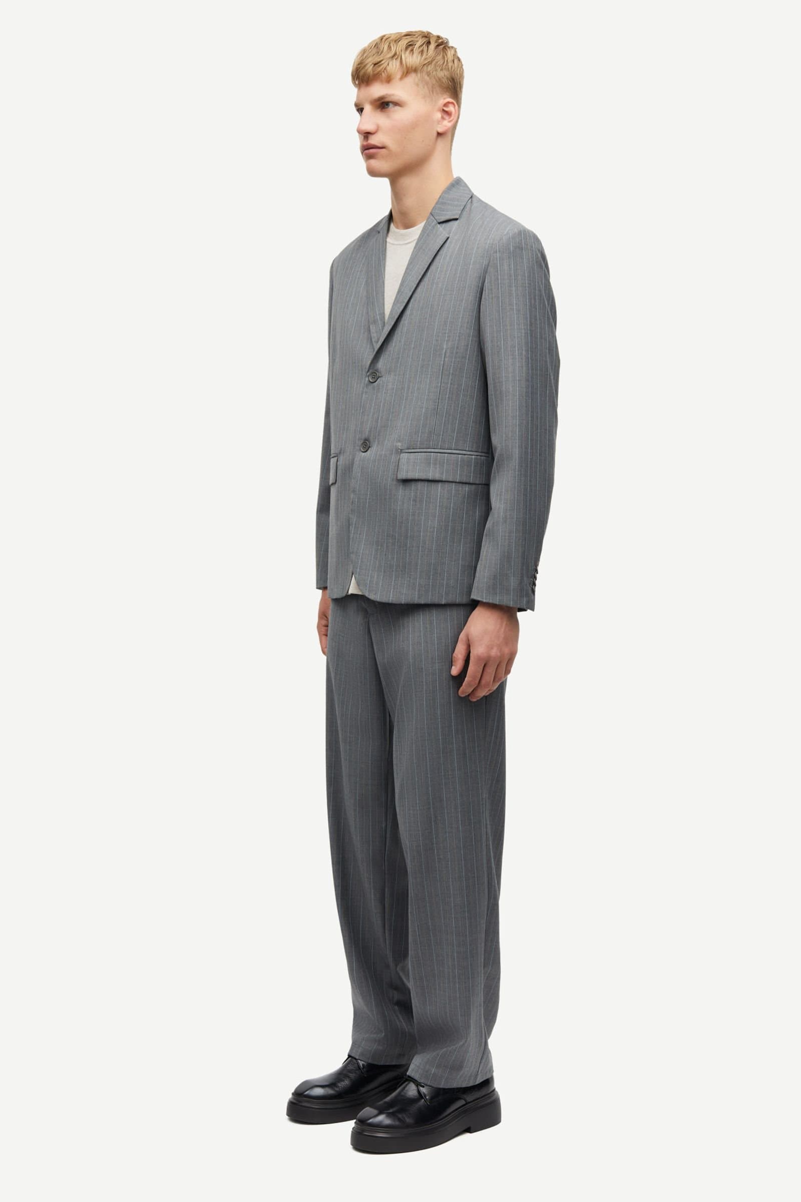Sacho blazer jacket 15438 Grey pinstripe