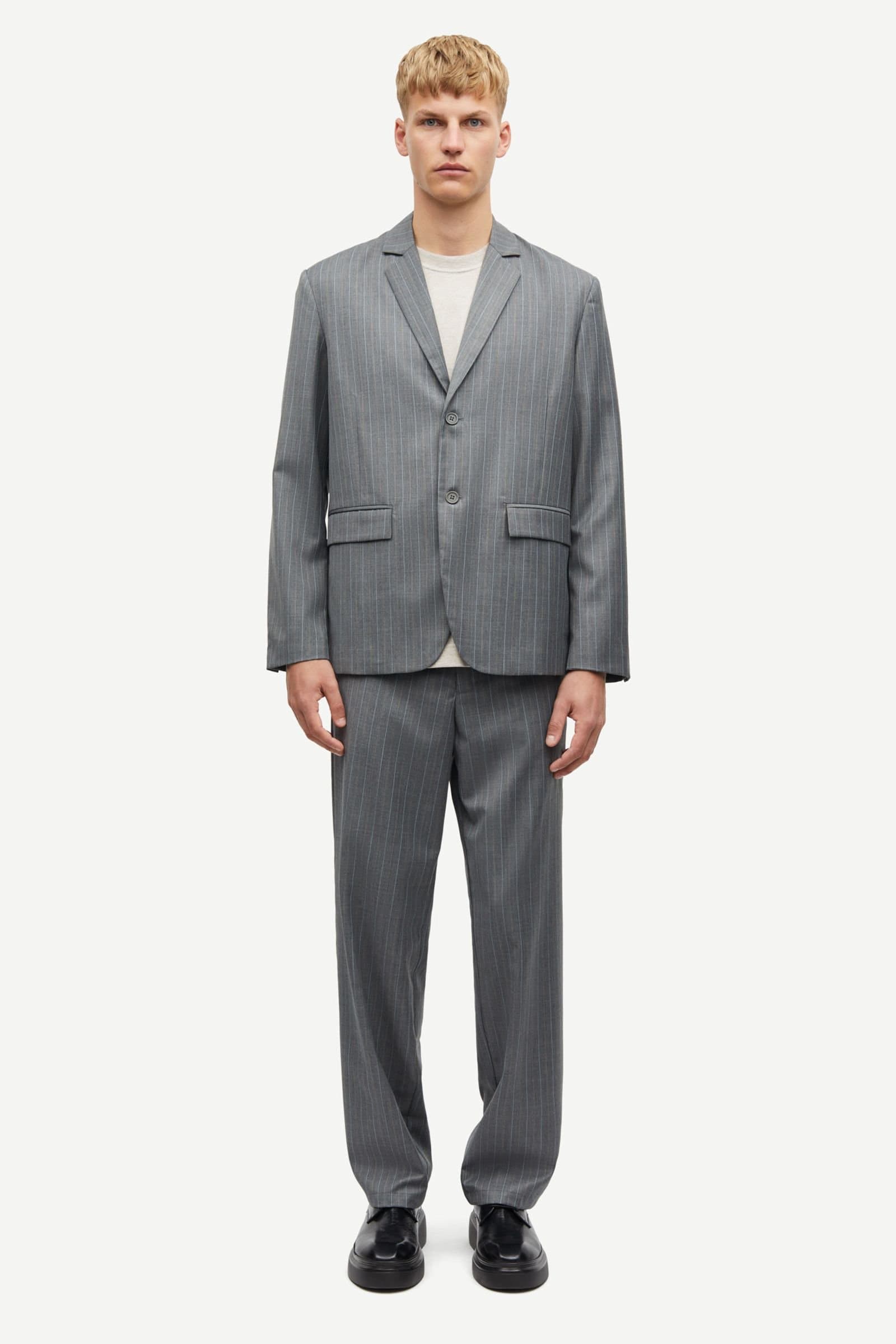 Sacho blazer jacket 15438 Grey pinstripe