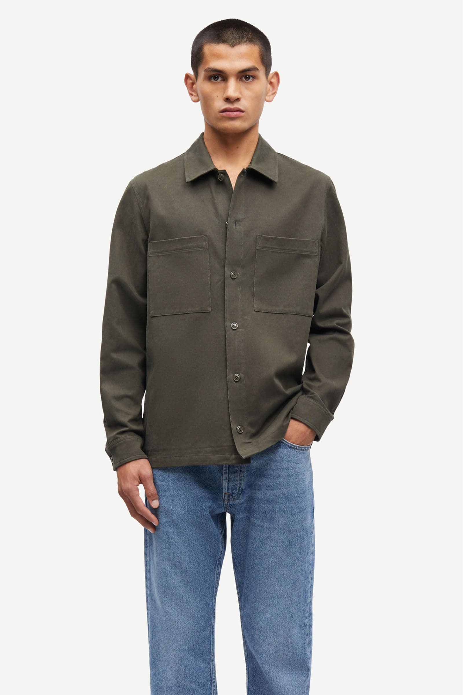 Sataka JB overshirt 13208 FOREST NIGHT