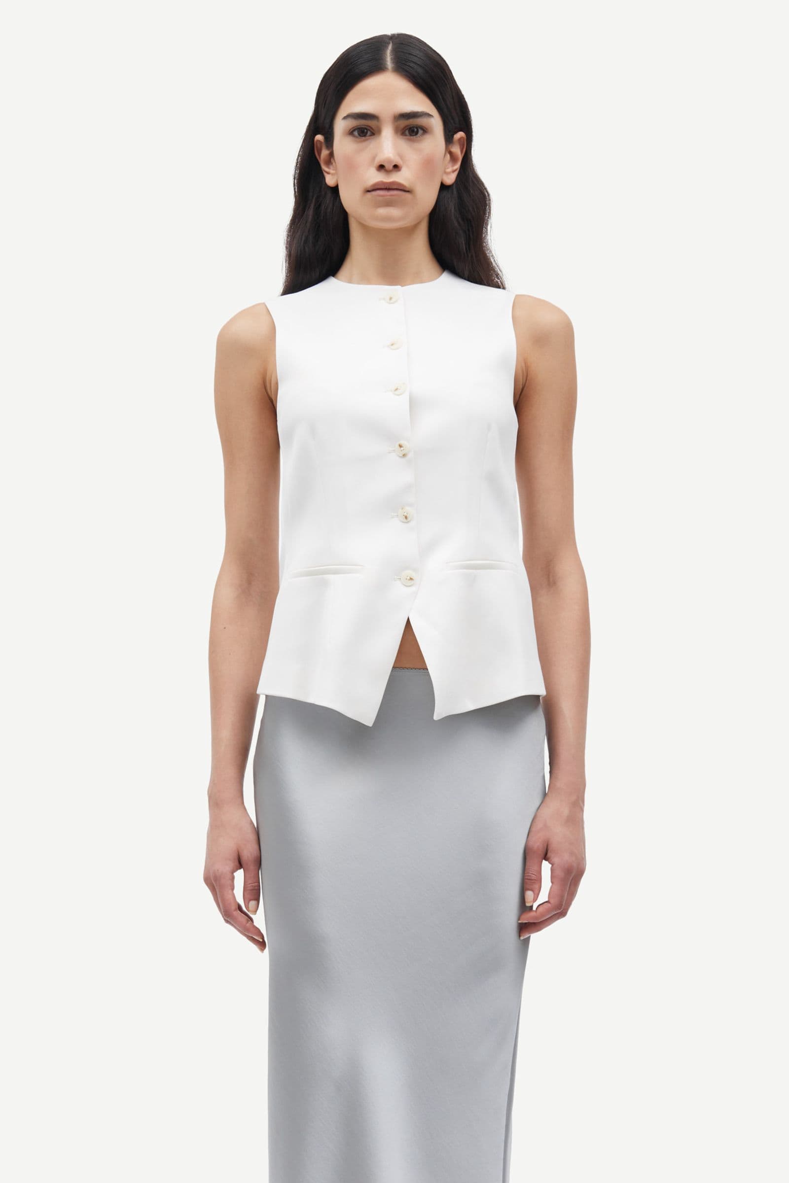 Saruma vest 14635 Egret