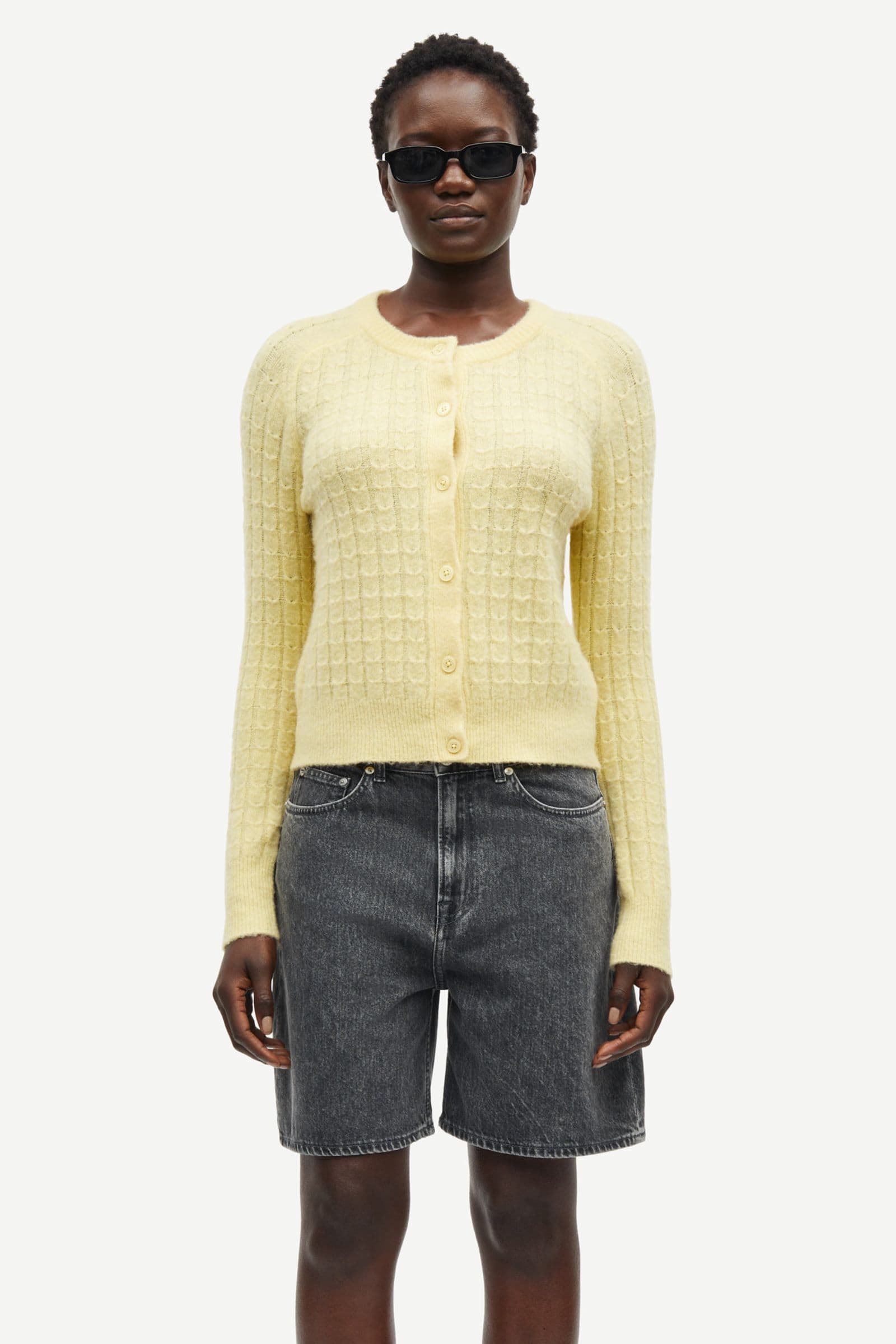 Sabarbara cardigan 15557 Dusty Yellow